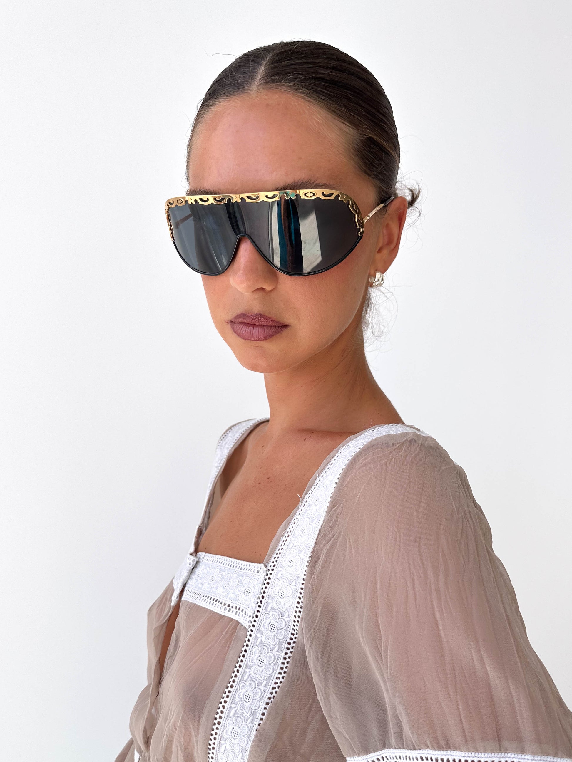 Rare Christian Dior 2501 Shield Sunglasses