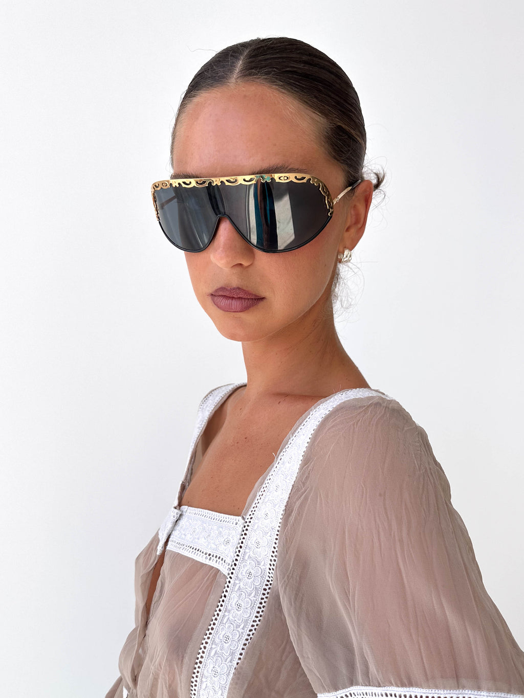 Rare Christian Dior 2501 Shield Sunglasses