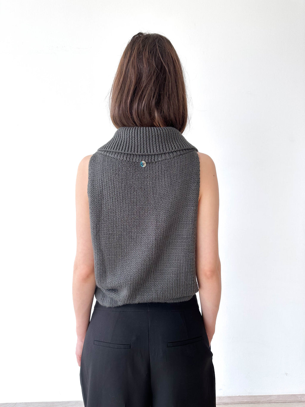 Open Tie Knitted Top