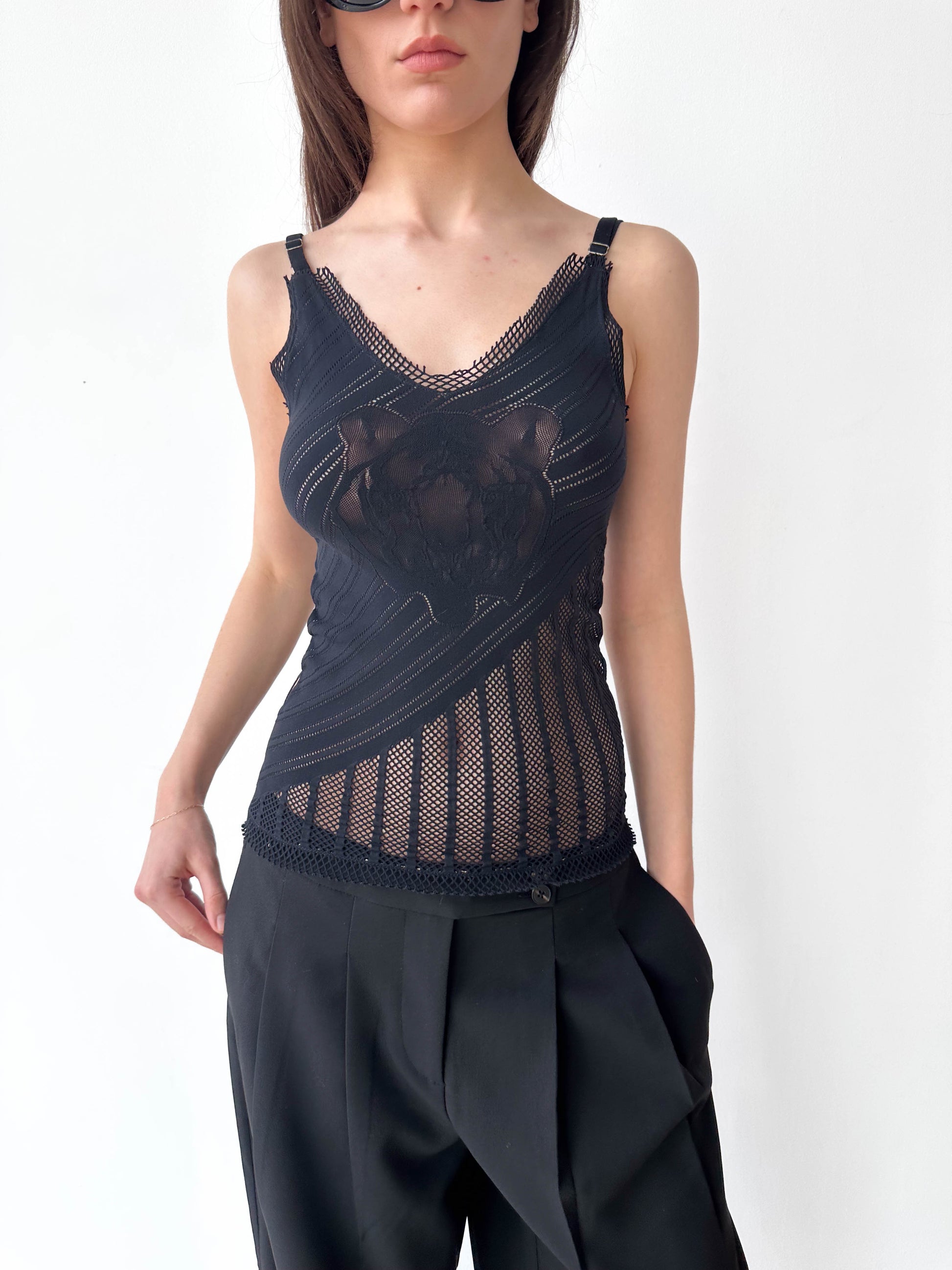 Roberto Cavalli Mesh Top