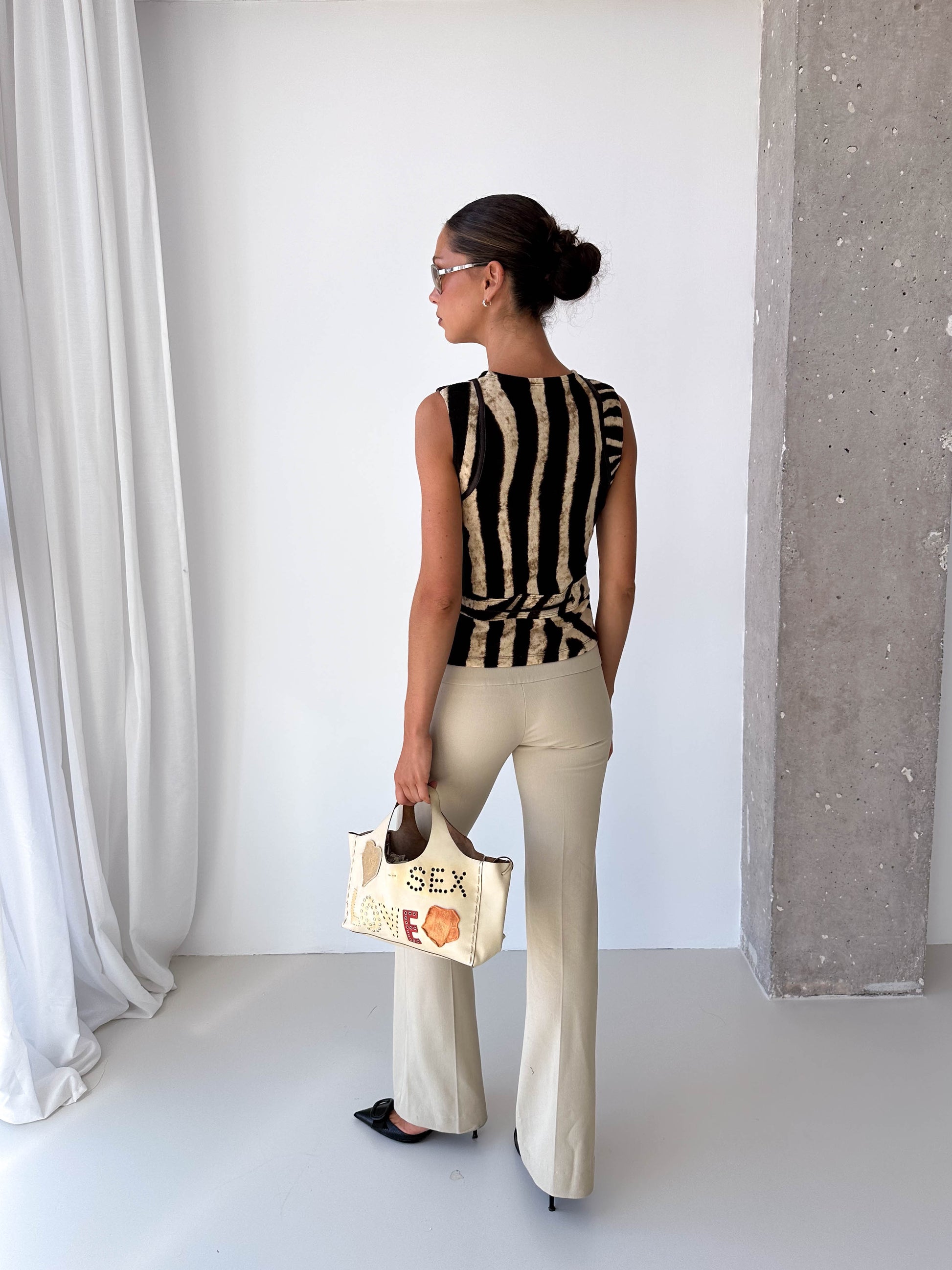 Zebra Sleeveless Top