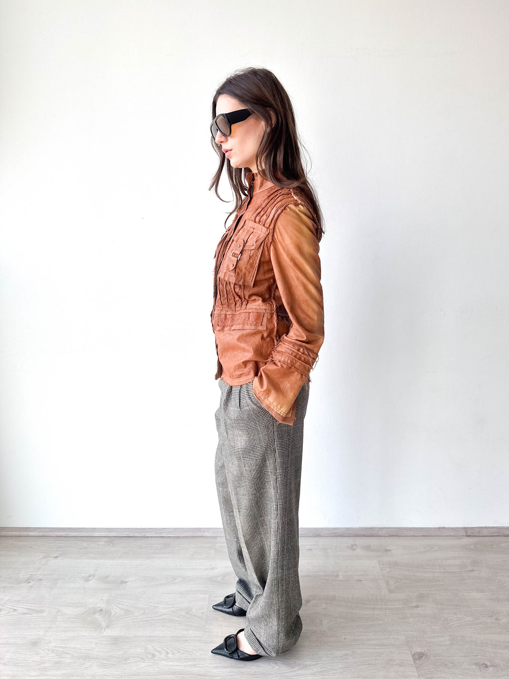 Textured Leather Jacket