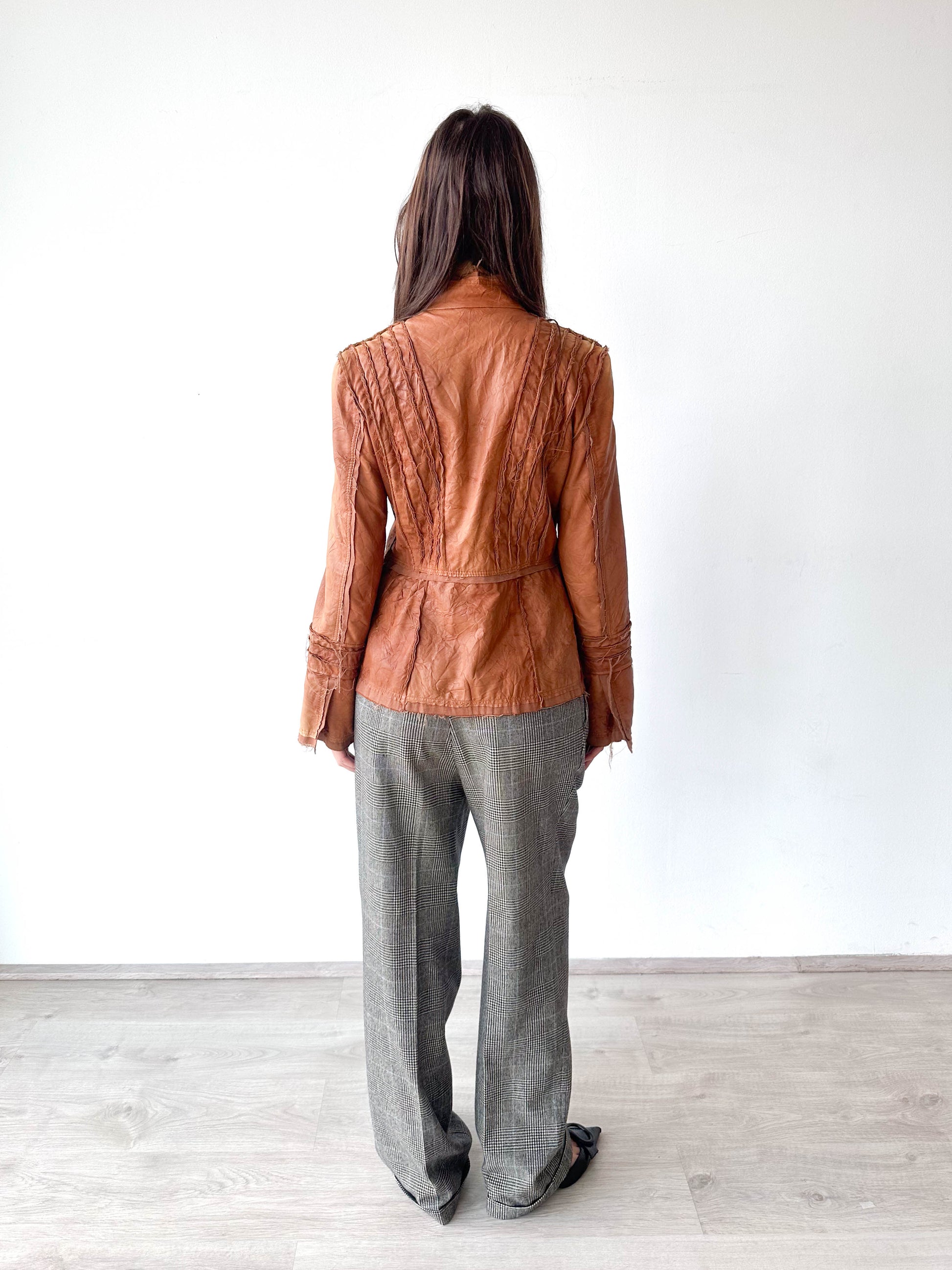 Textured Leather Jacket