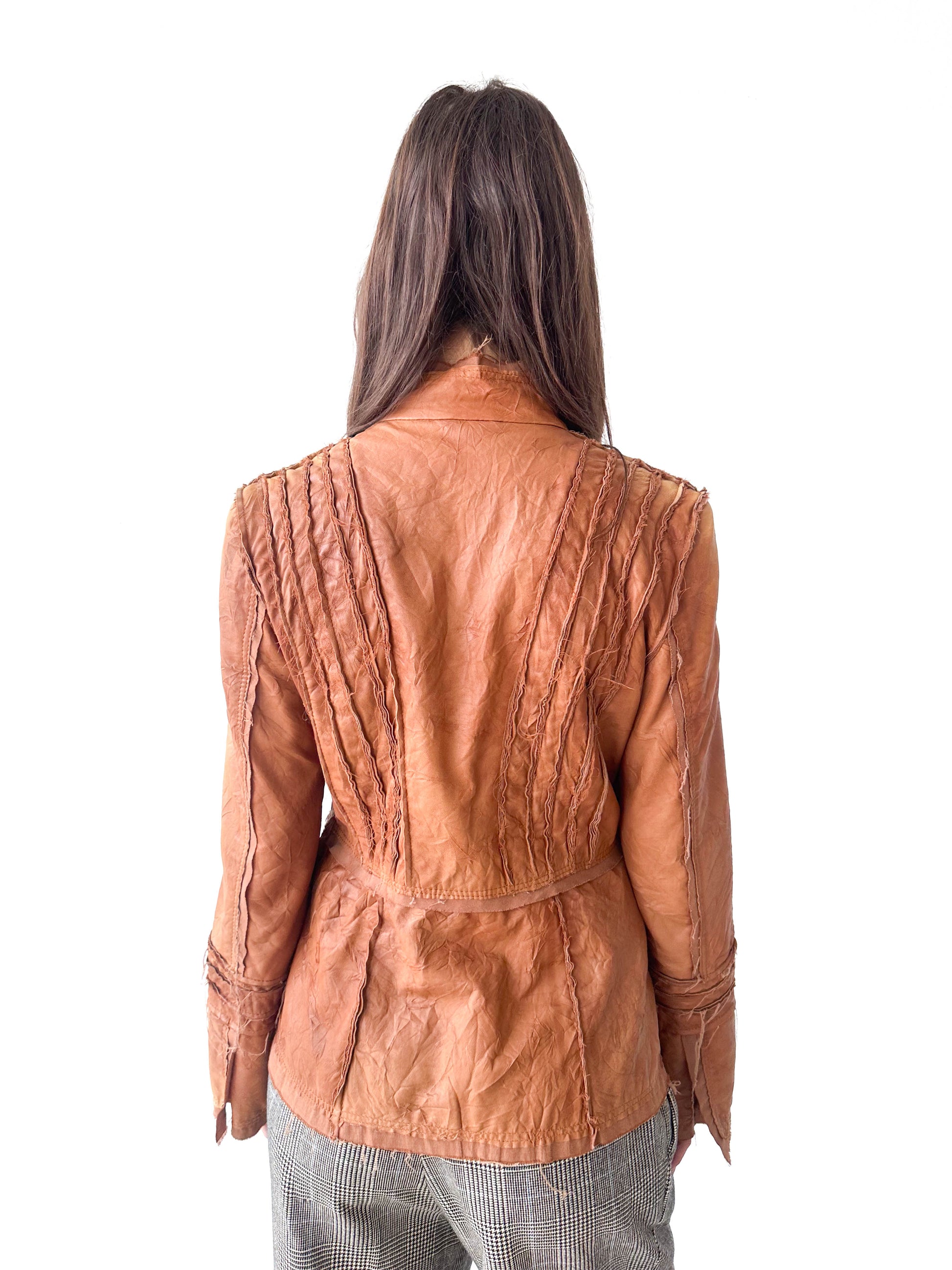 Textured Leather Jacket