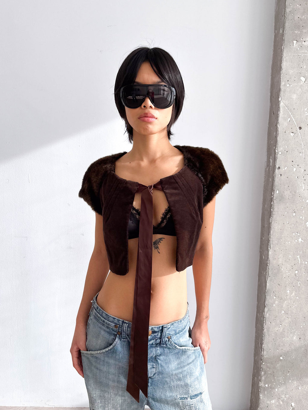 Faux Fur Bolero