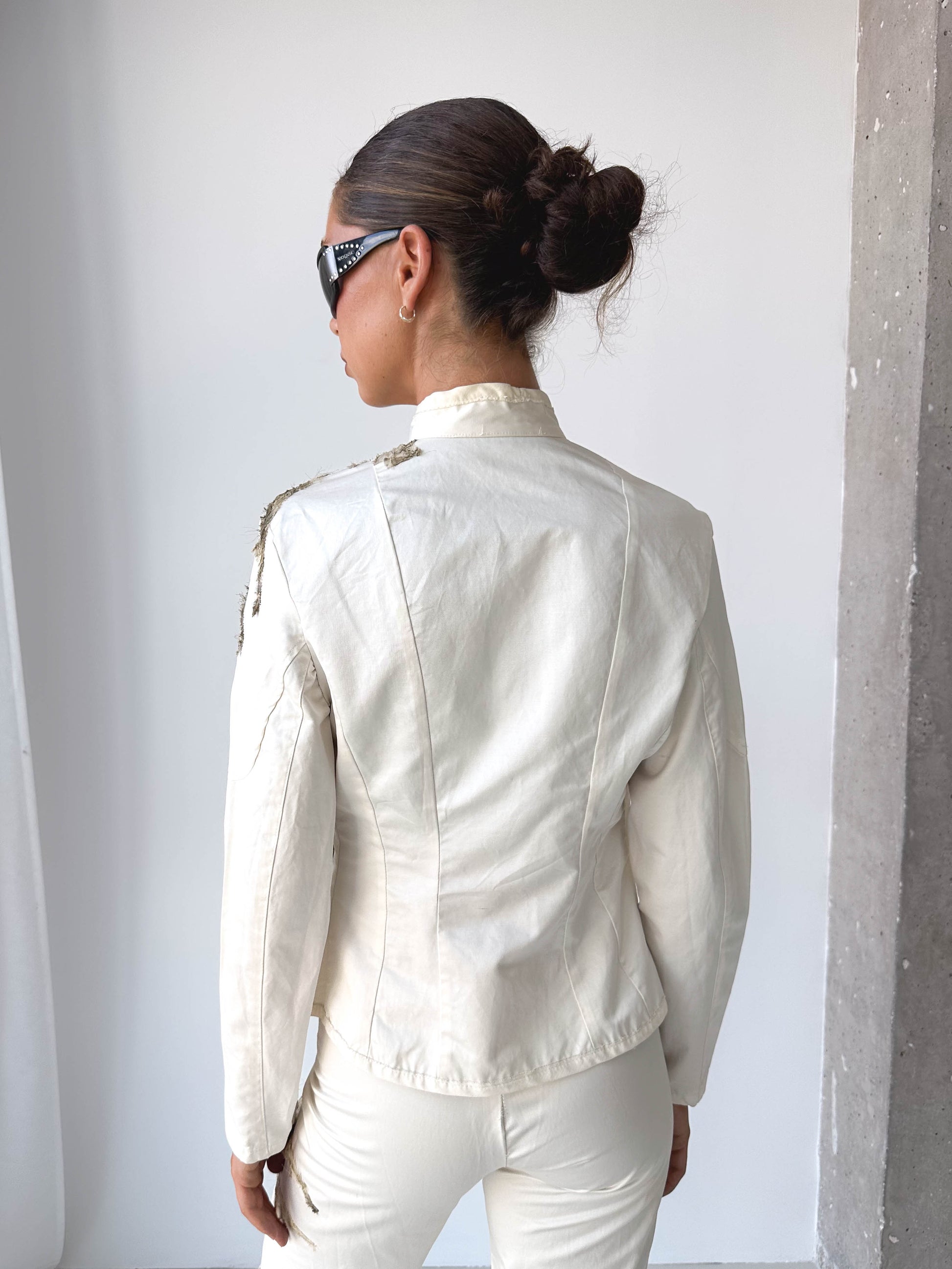 Embroidered Two Piece Trouser Suit