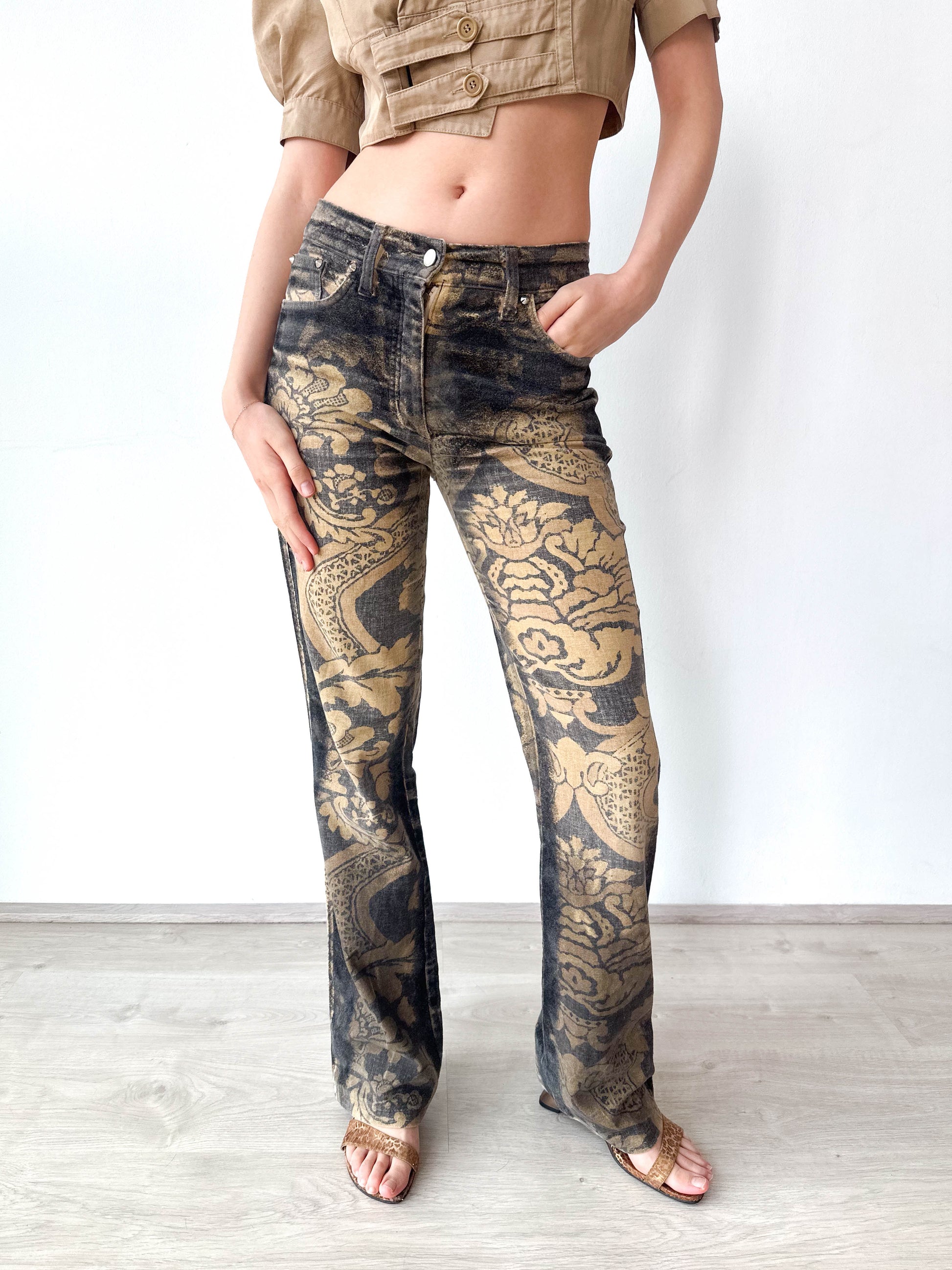 Gattinoni Patterned Trousers