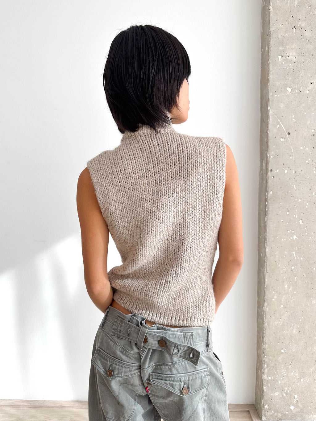 Knitted Buckle Vest