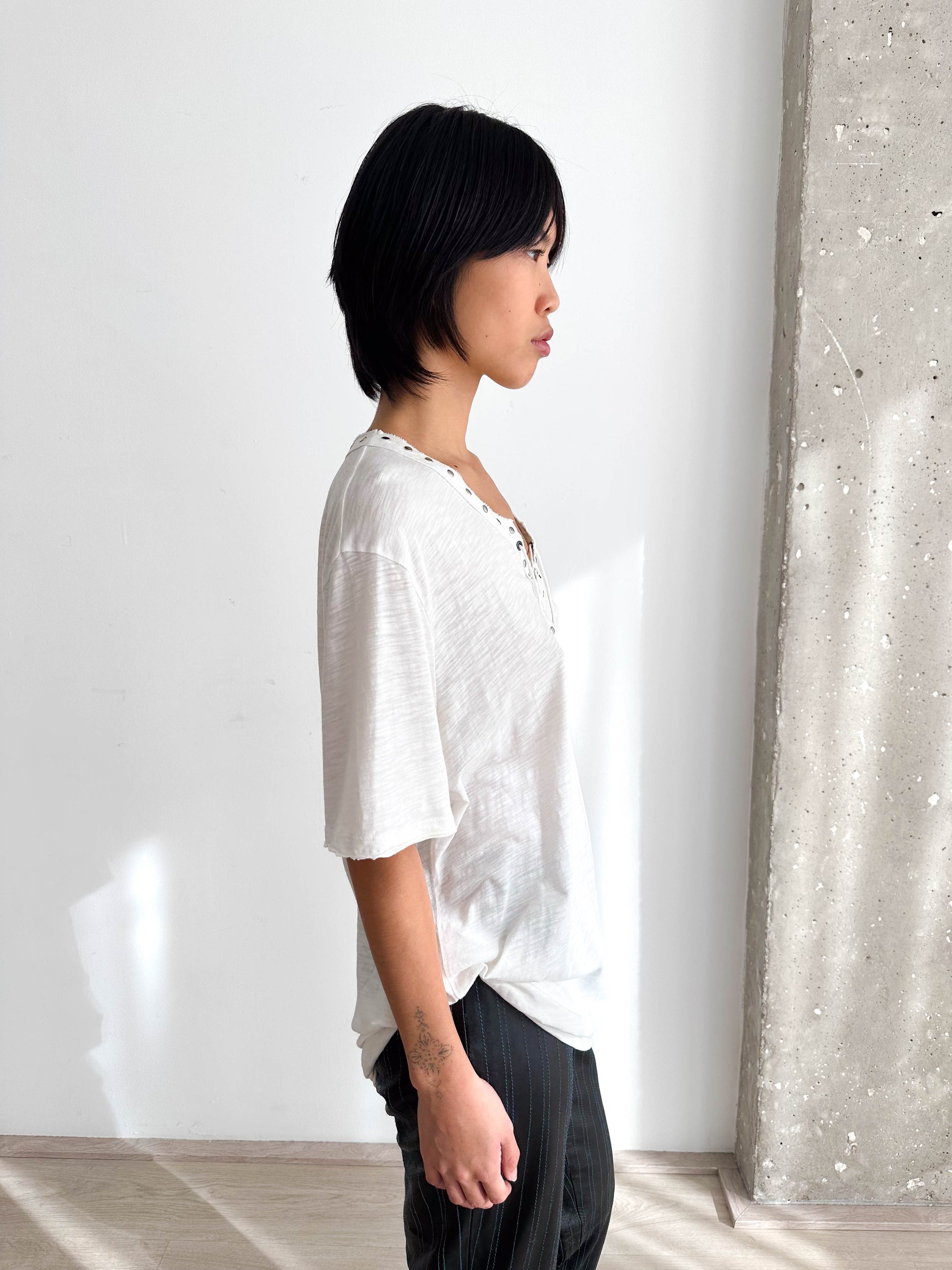 Just Cavalli Lace Up T-Shirt