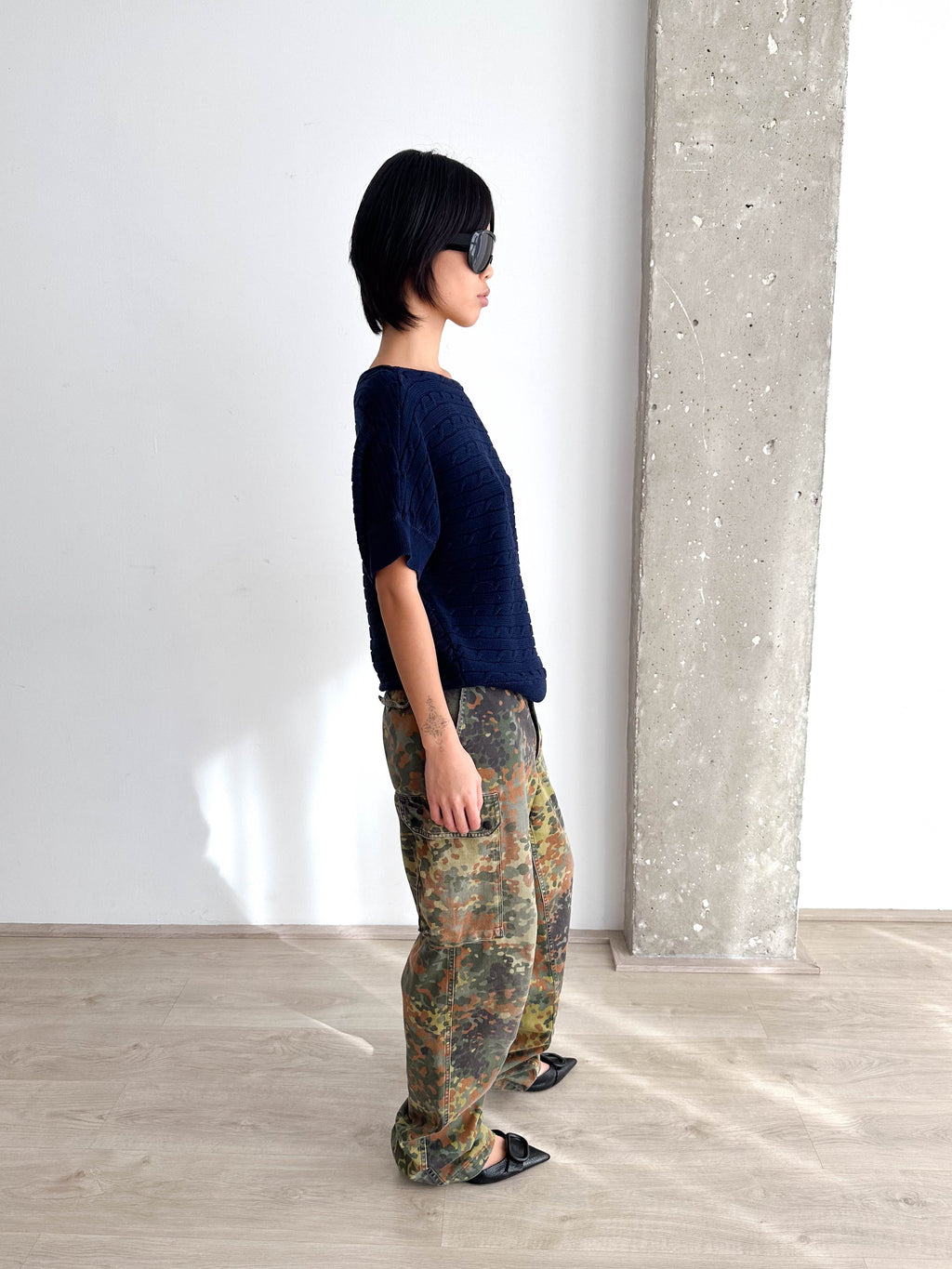 Ralph Lauren Sport Off Shoulder Cable Knit