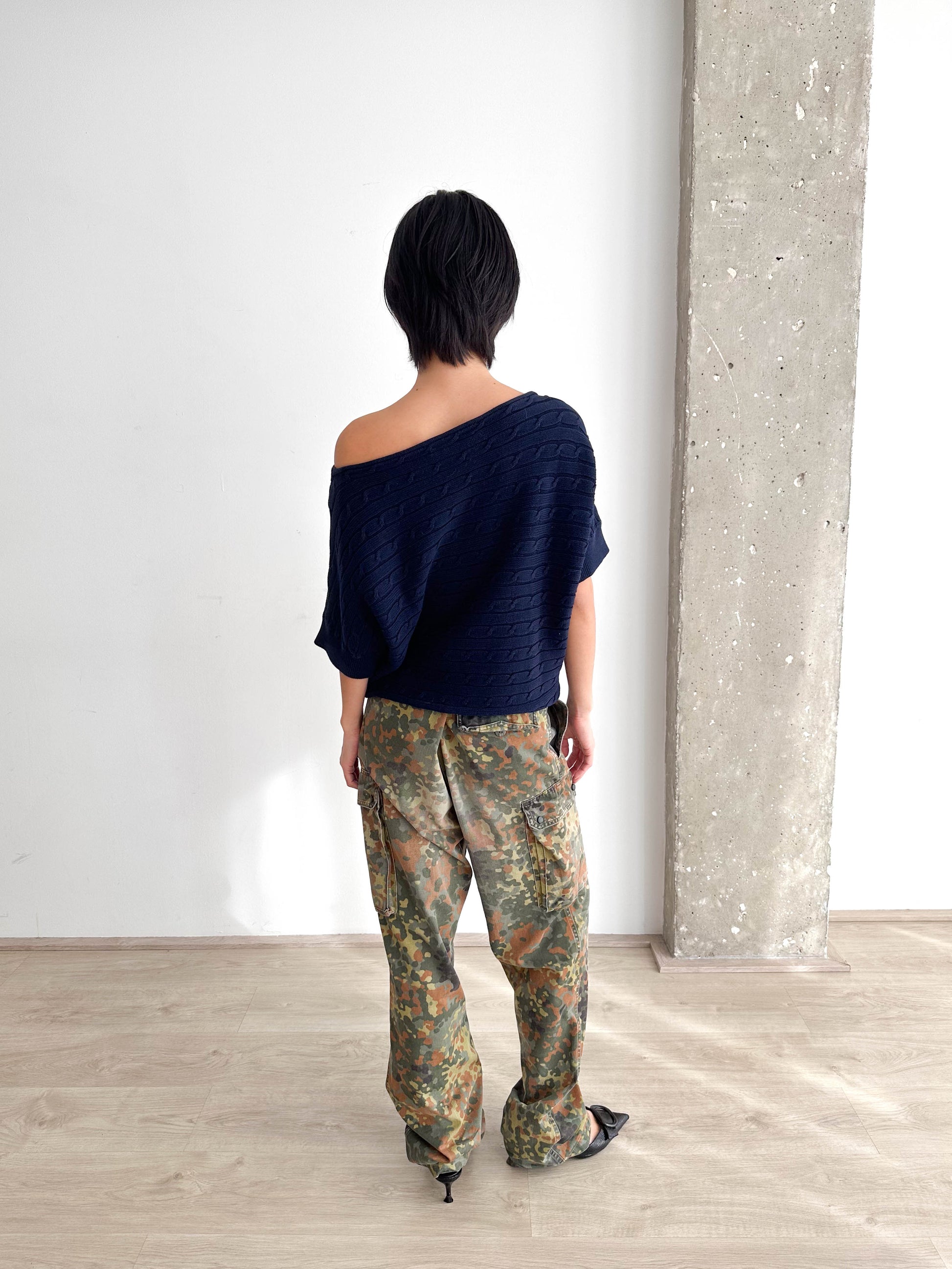 Ralph Lauren Sport Off Shoulder Cable Knit