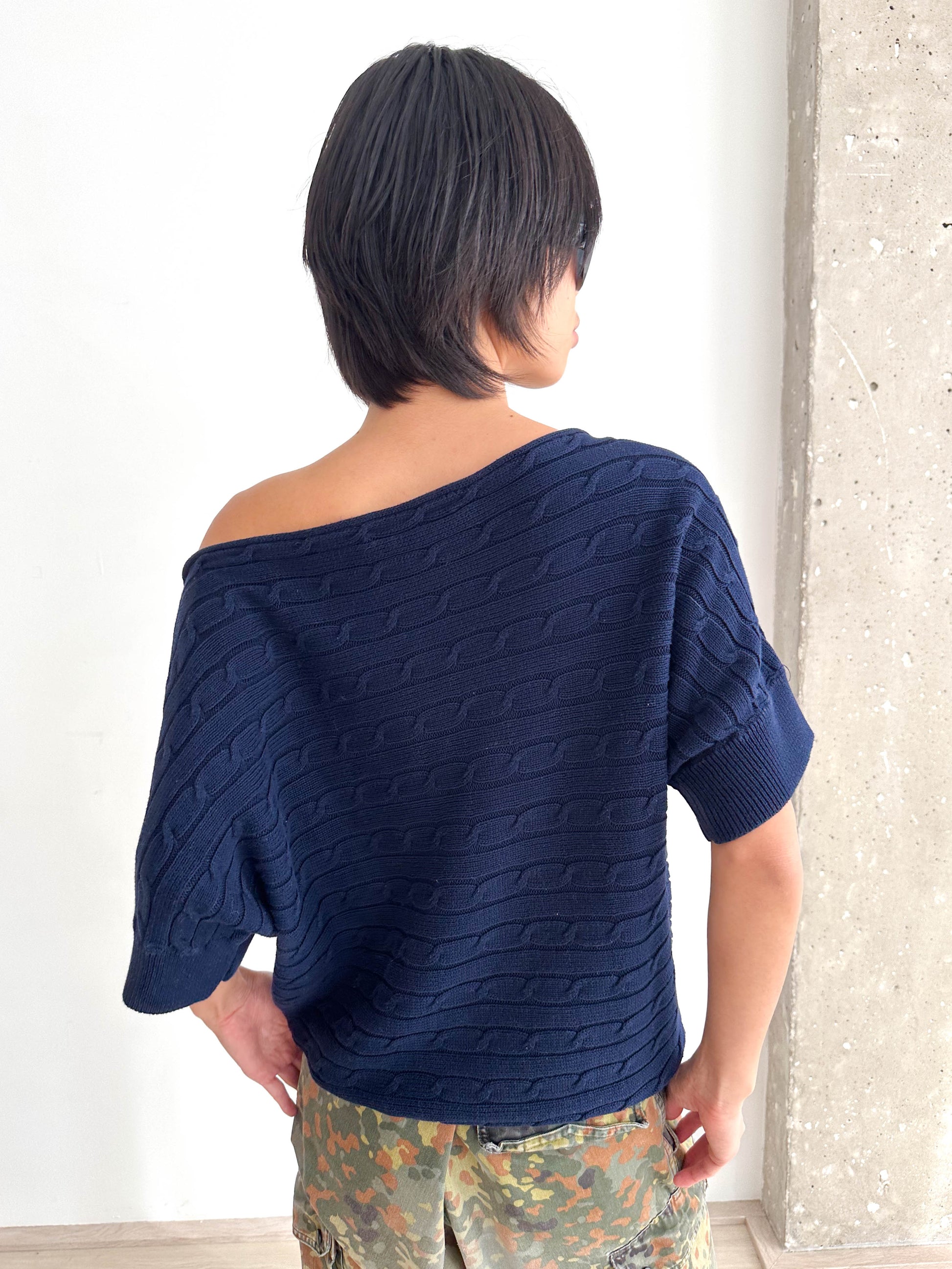 Ralph Lauren Sport Off Shoulder Cable Knit