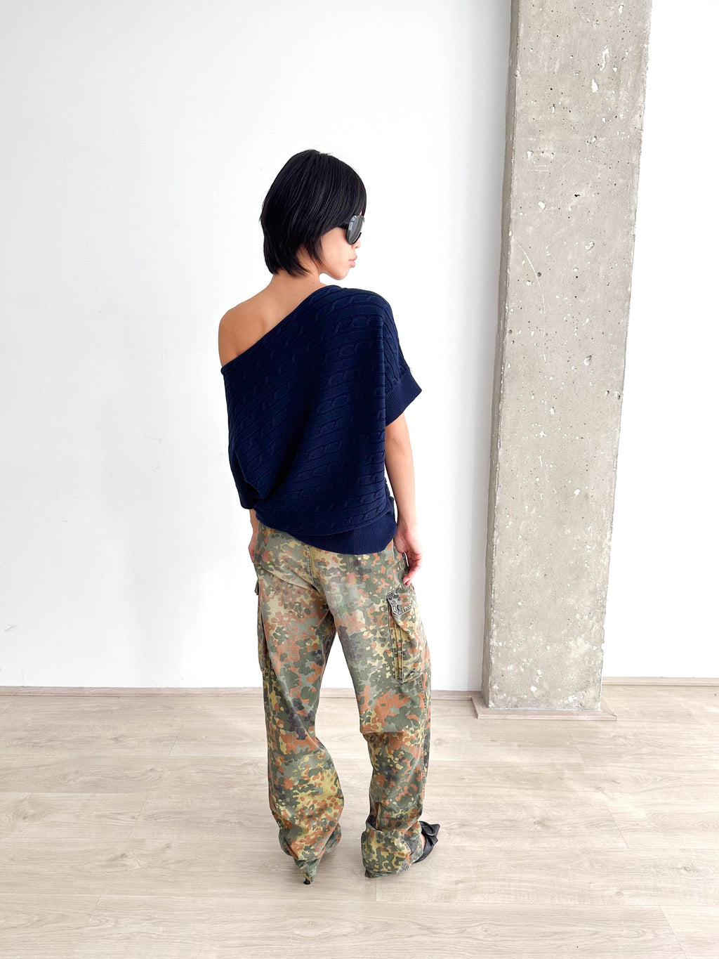 Ralph Lauren Sport Off Shoulder Cable Knit