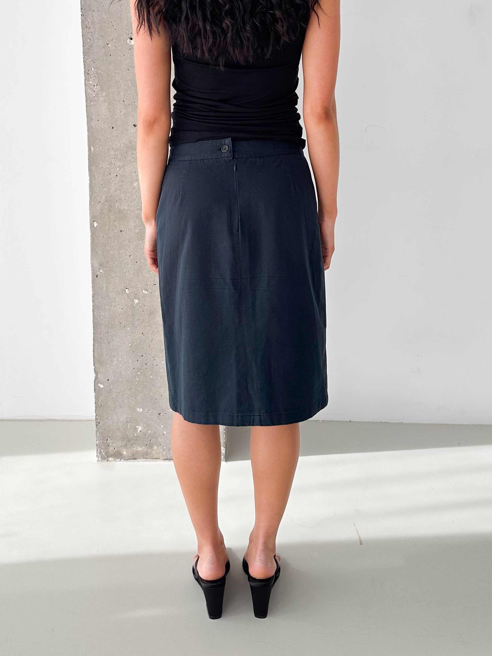 Multi Zip Midi Skirt