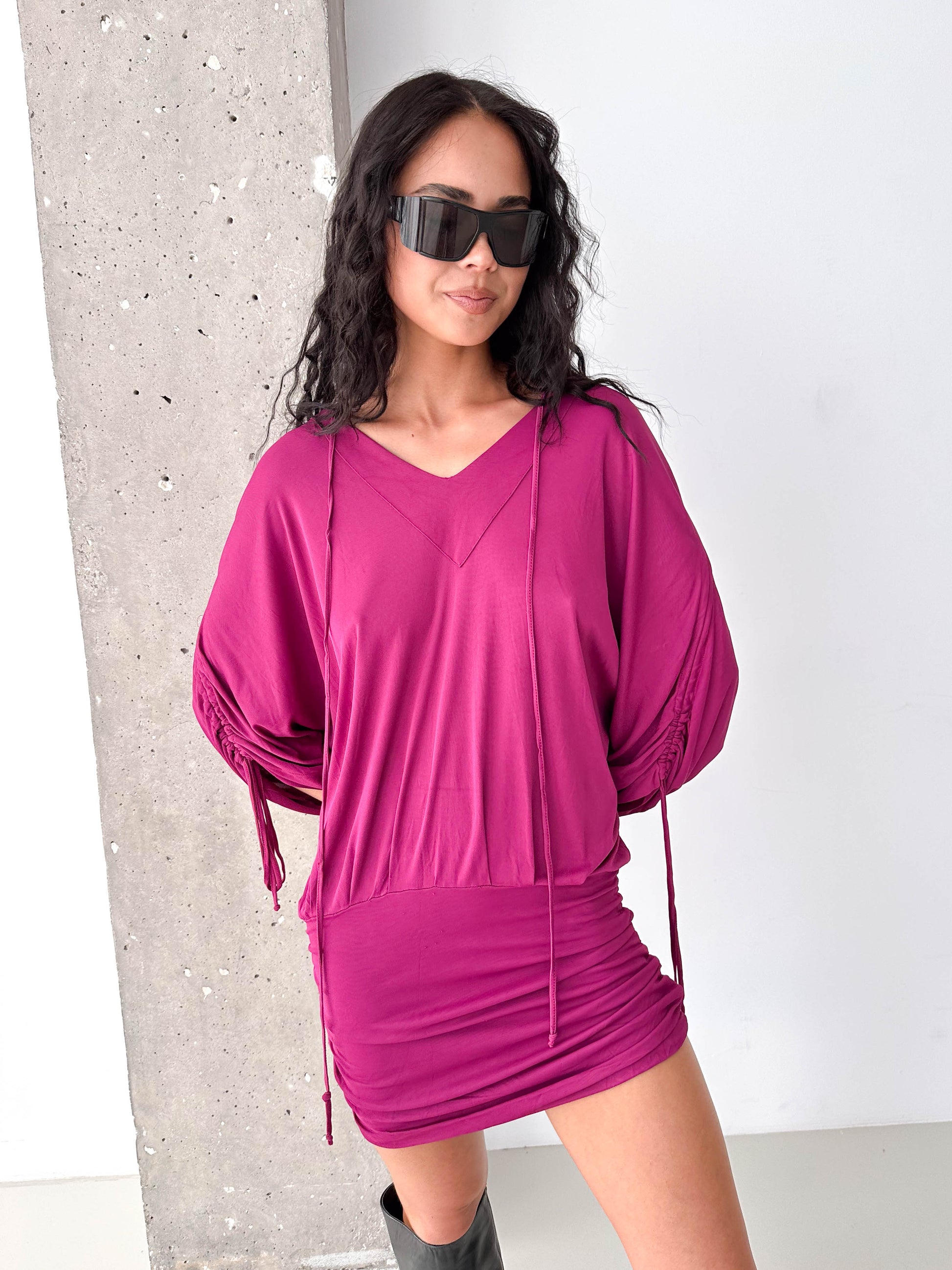 Dolce & Gabbana Hooded Ruched Dress