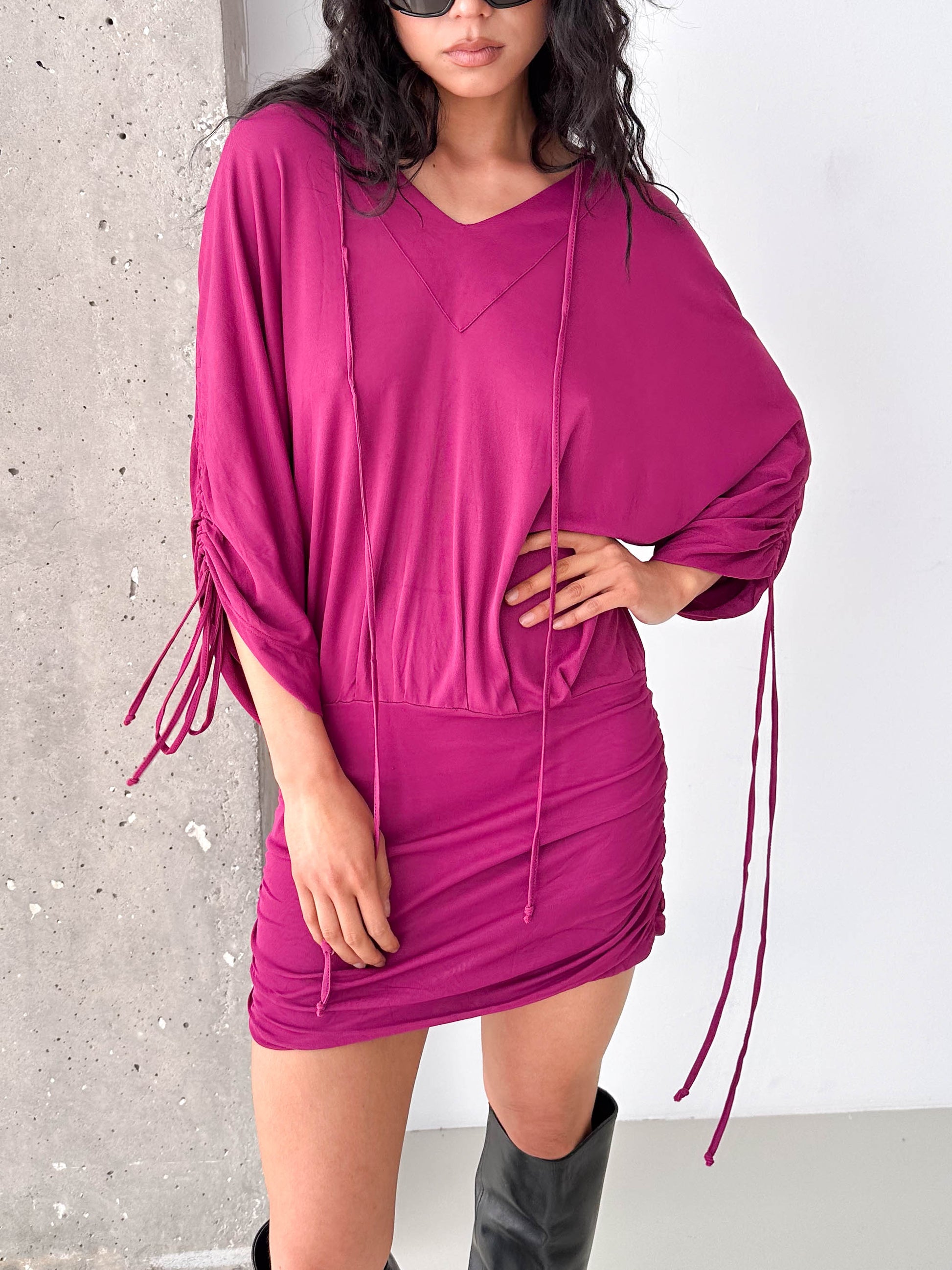 Dolce & Gabbana Hooded Ruched Dress