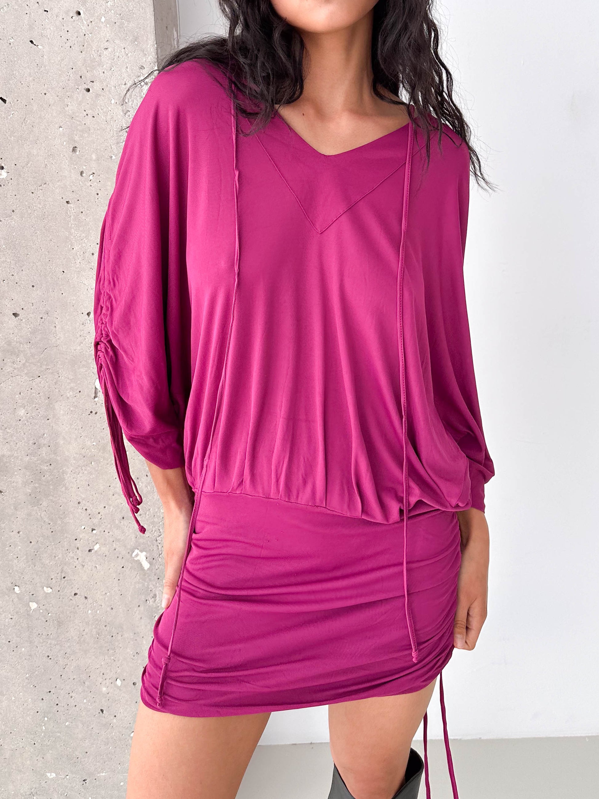 Dolce & Gabbana Hooded Ruched Dress