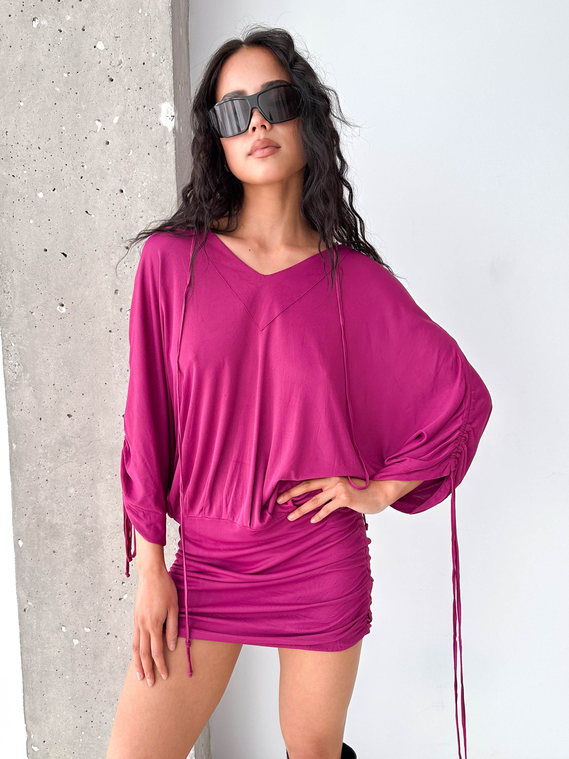 Dolce & Gabbana Hooded Ruched Dress