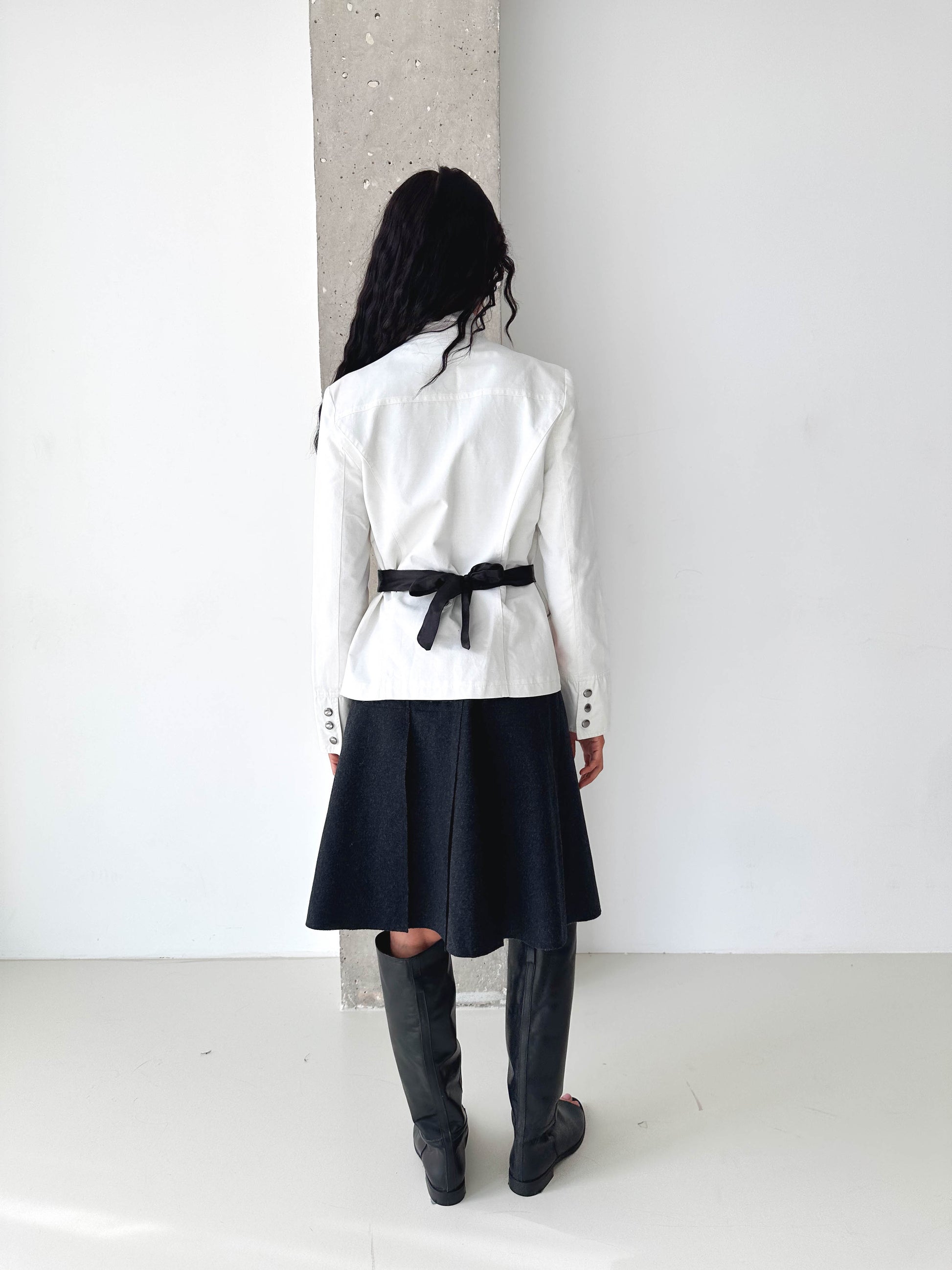 Prada Sport White Cotton Zip Jacket