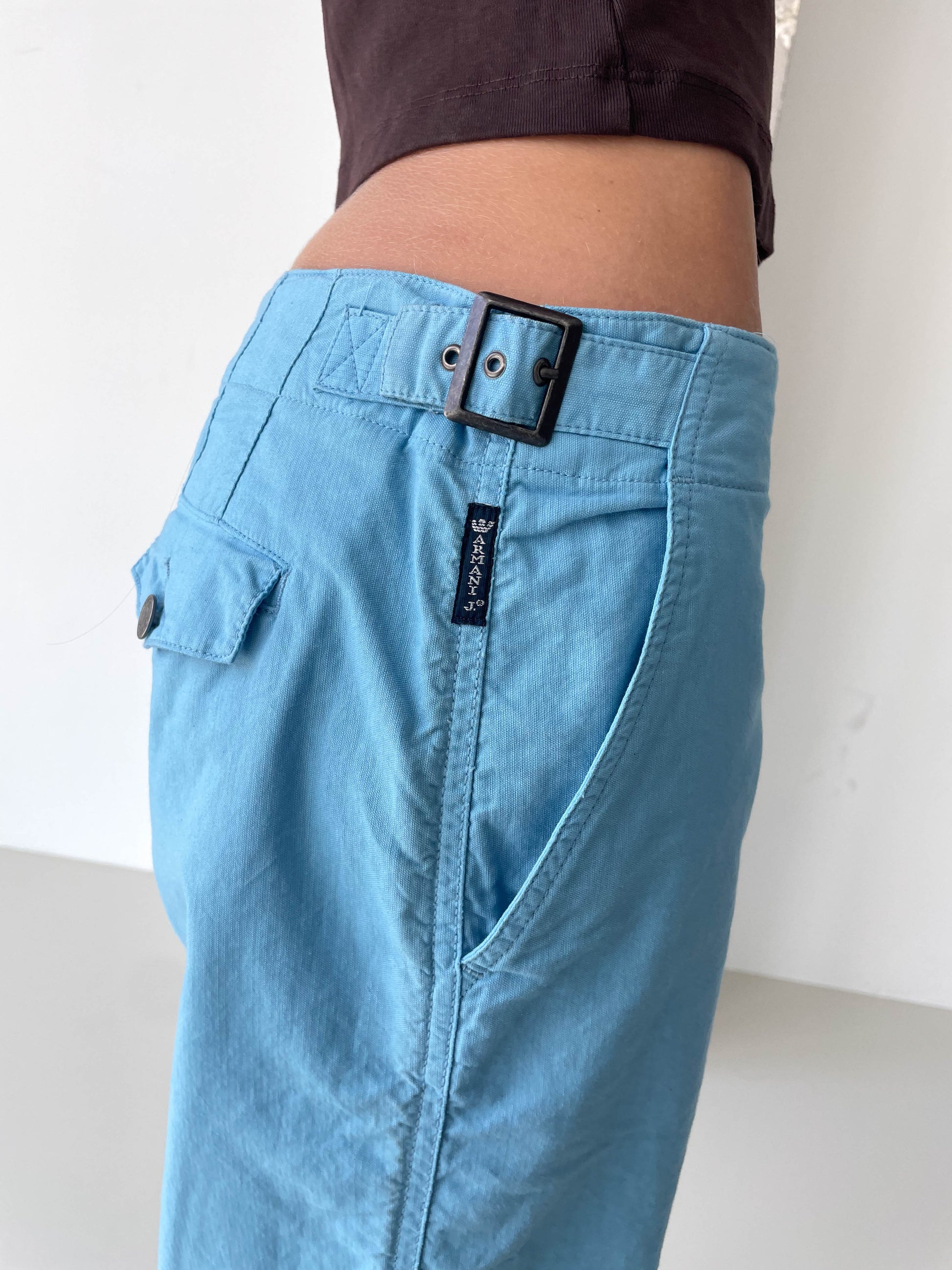 Armani Jeans Low Rise Cargo Trousers