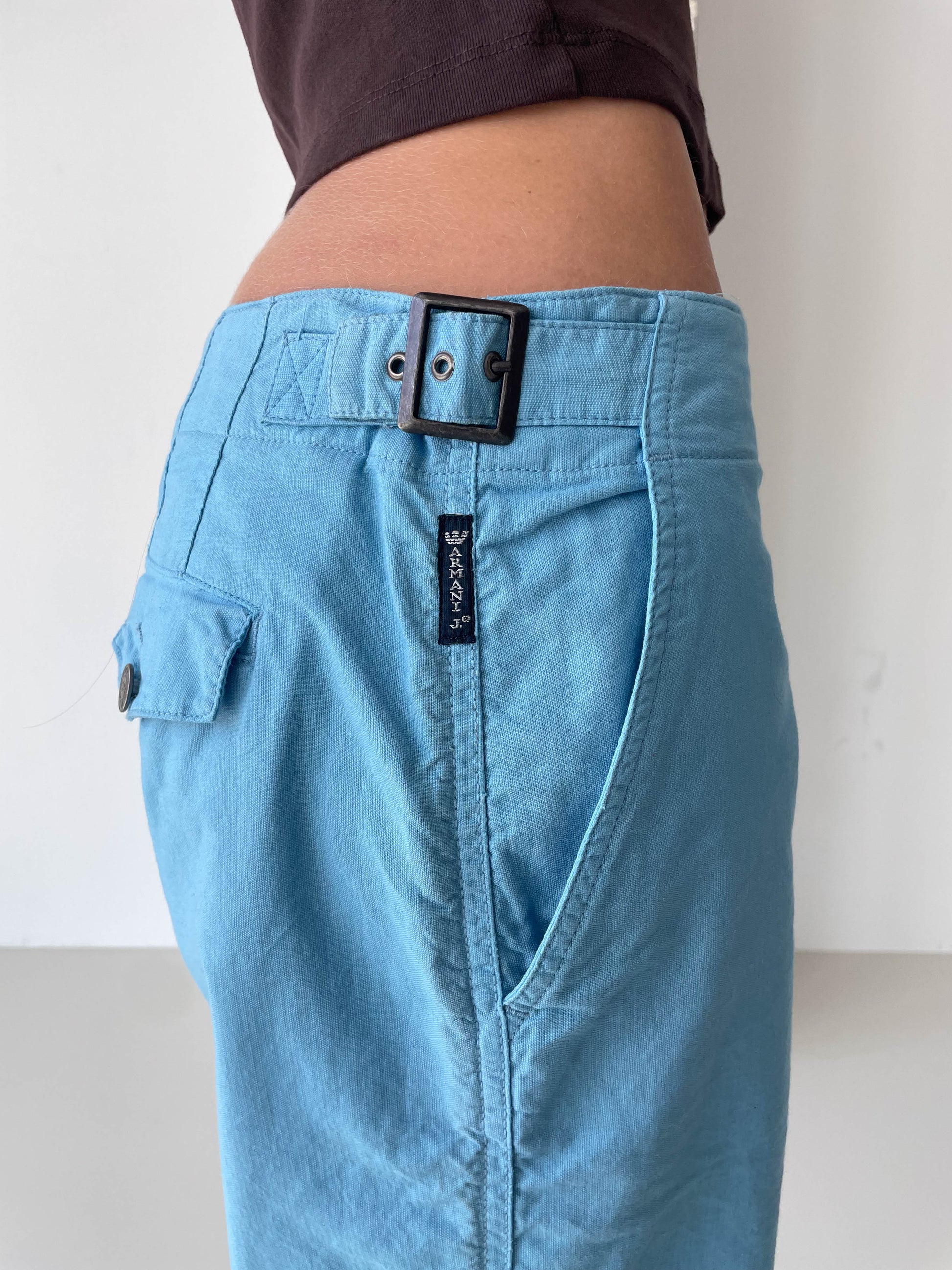 Armani Jeans Low Rise Cargo Trousers