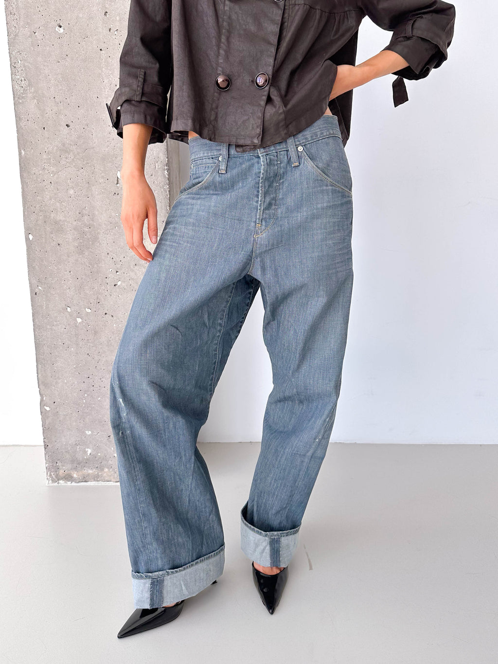 Levi's Engineered Back Fastener Grey/Blue Jeans
