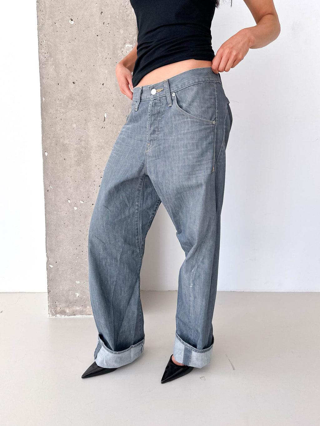 Levi's Engineered Back Fastener Grey/Blue Jeans