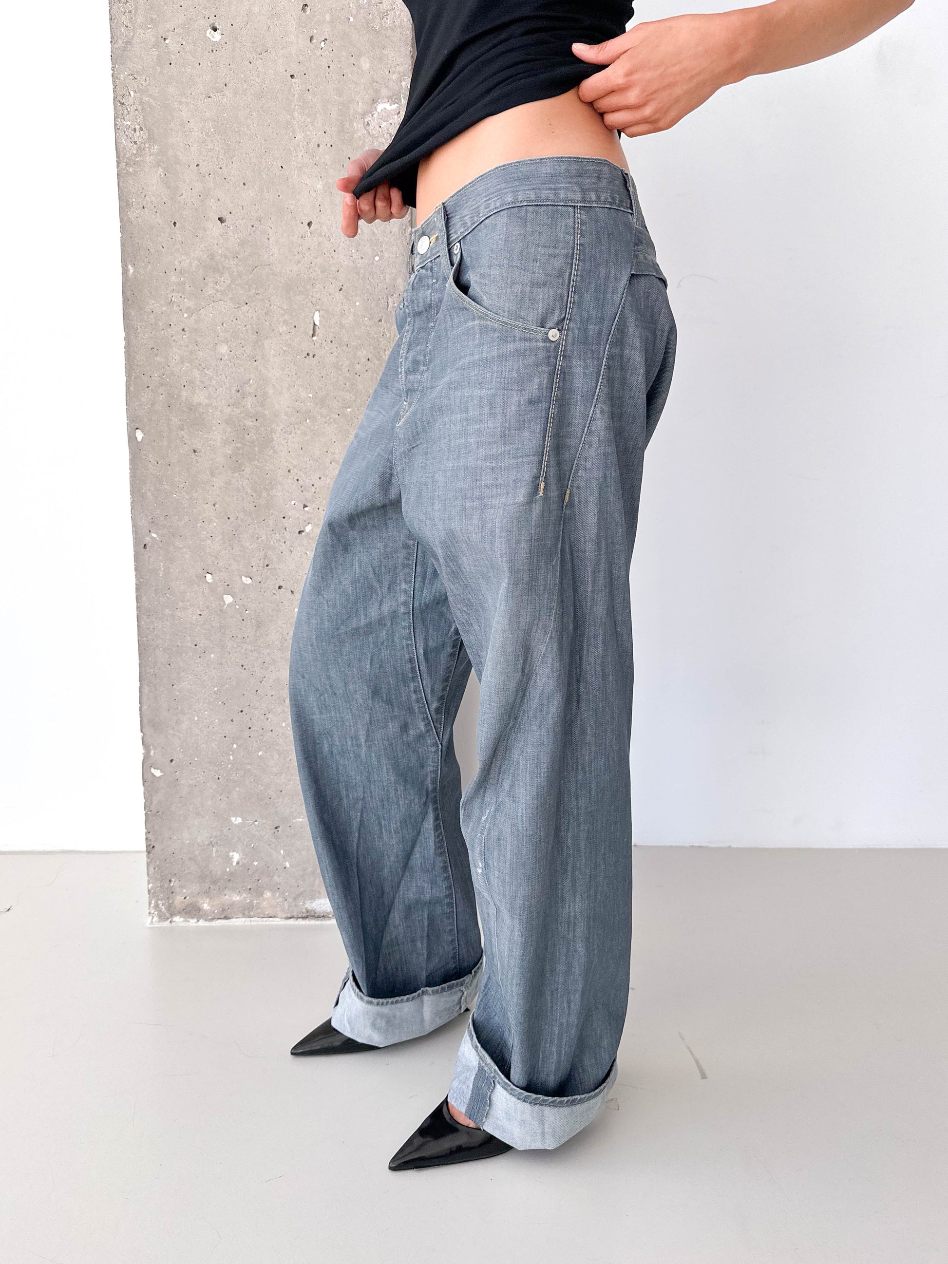Levi's Engineered Back Fastener Grey/Blue Jeans