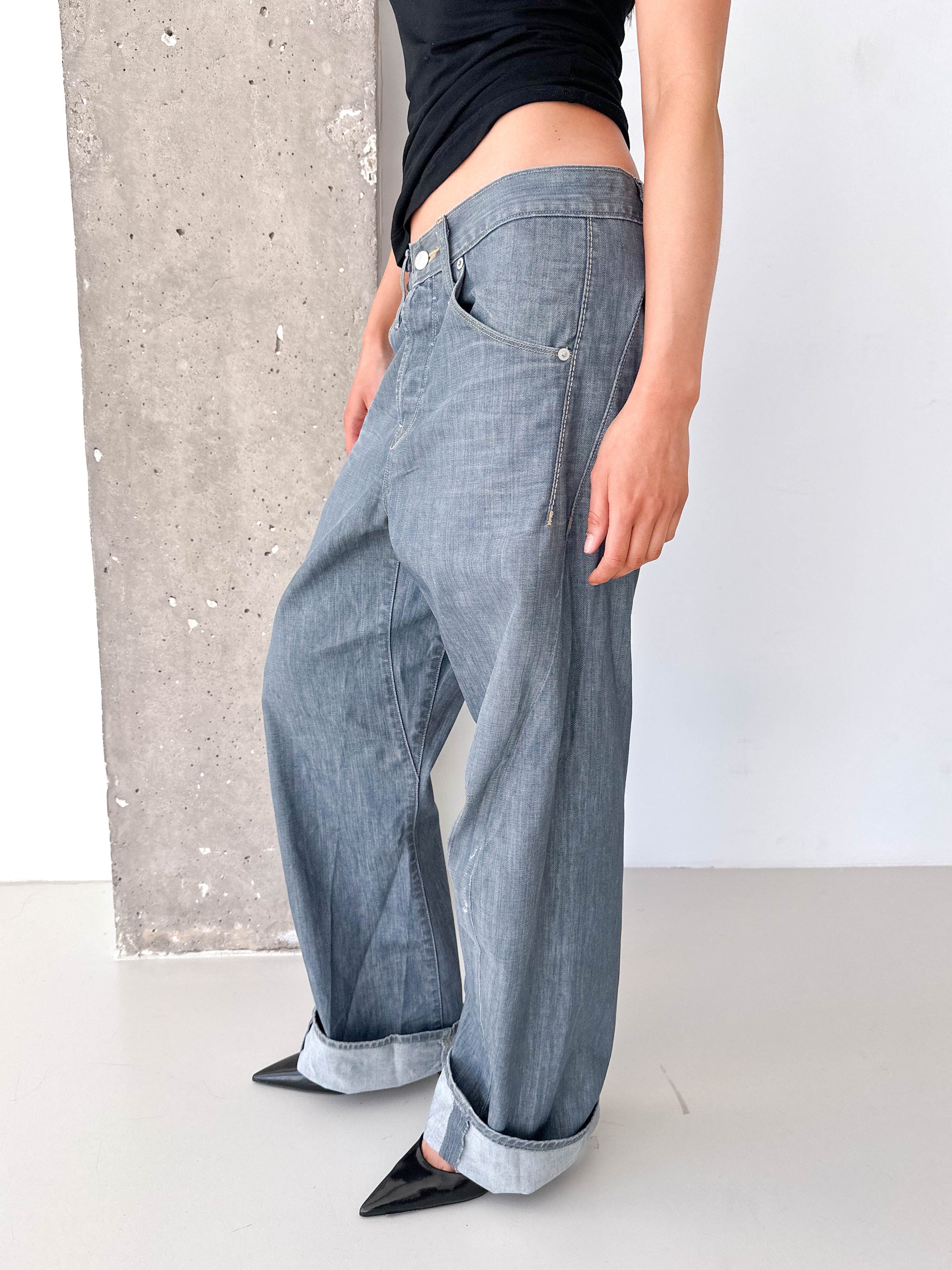 Levi's Engineered Back Fastener Grey/Blue Jeans