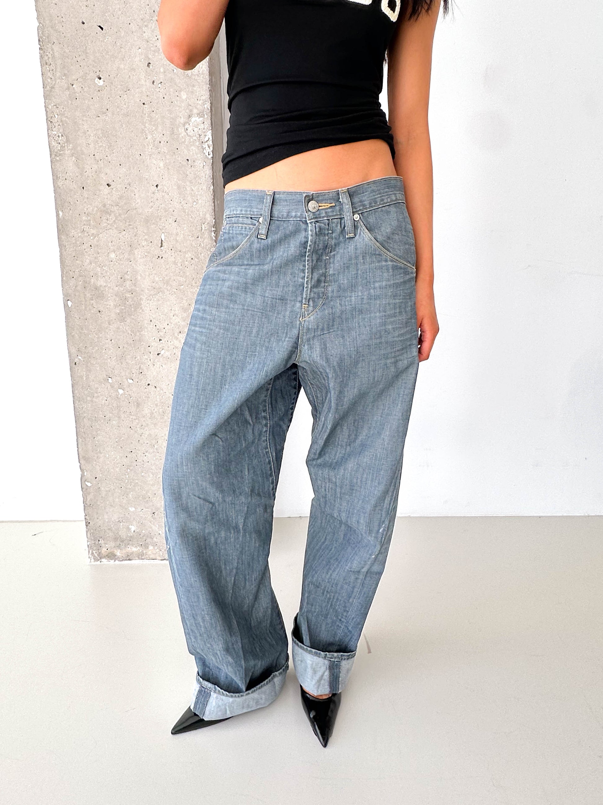 Levi's Engineered Back Fastener Grey/Blue Jeans