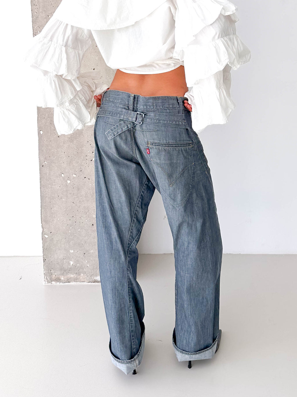 Levi's Engineered Back Fastener Grey/Blue Jeans