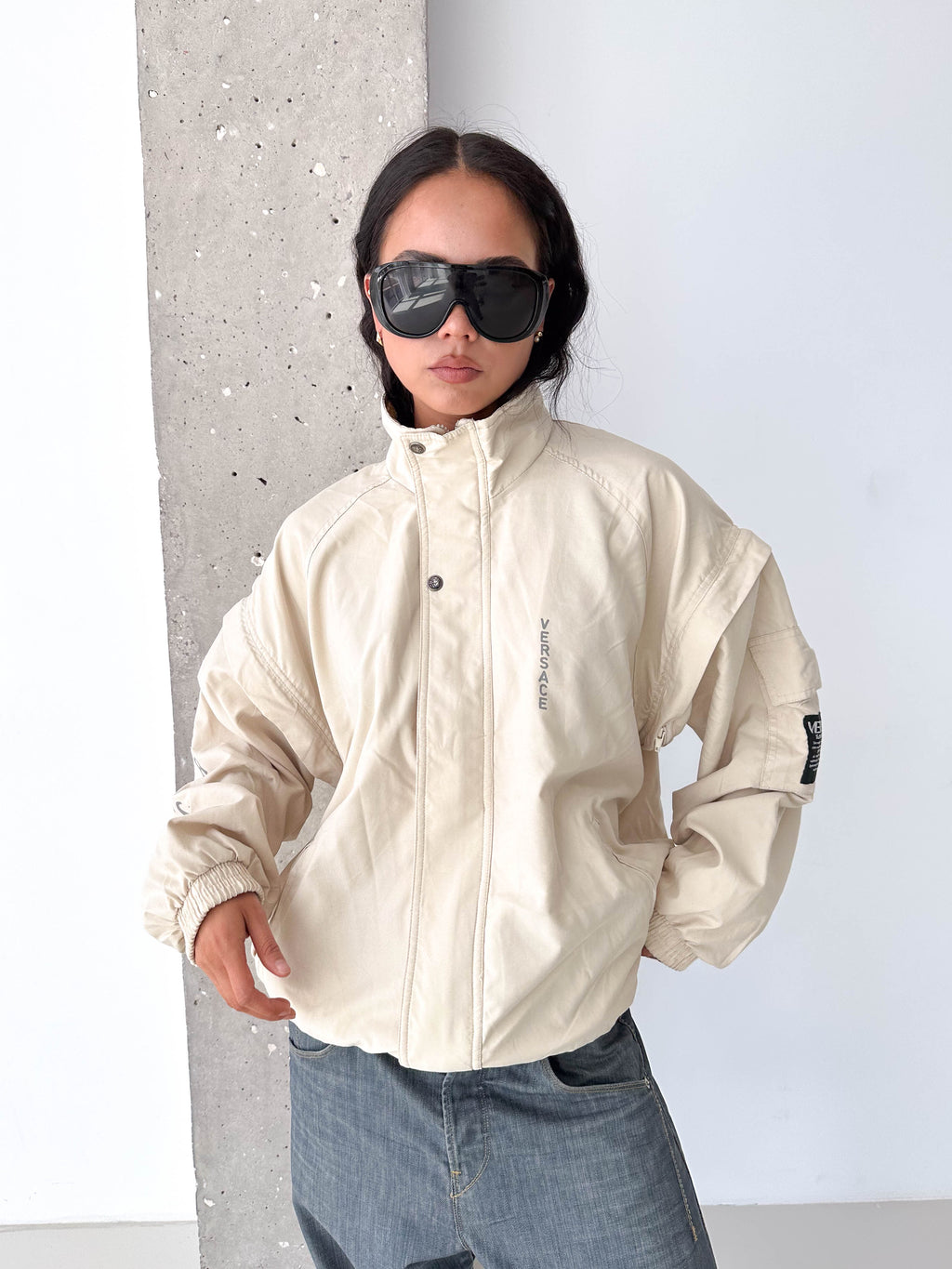 Versace Jeans Couture Cream Track Jacket