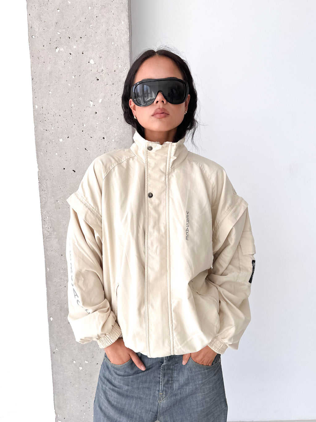 Versace Jeans Couture Cream Track Jacket