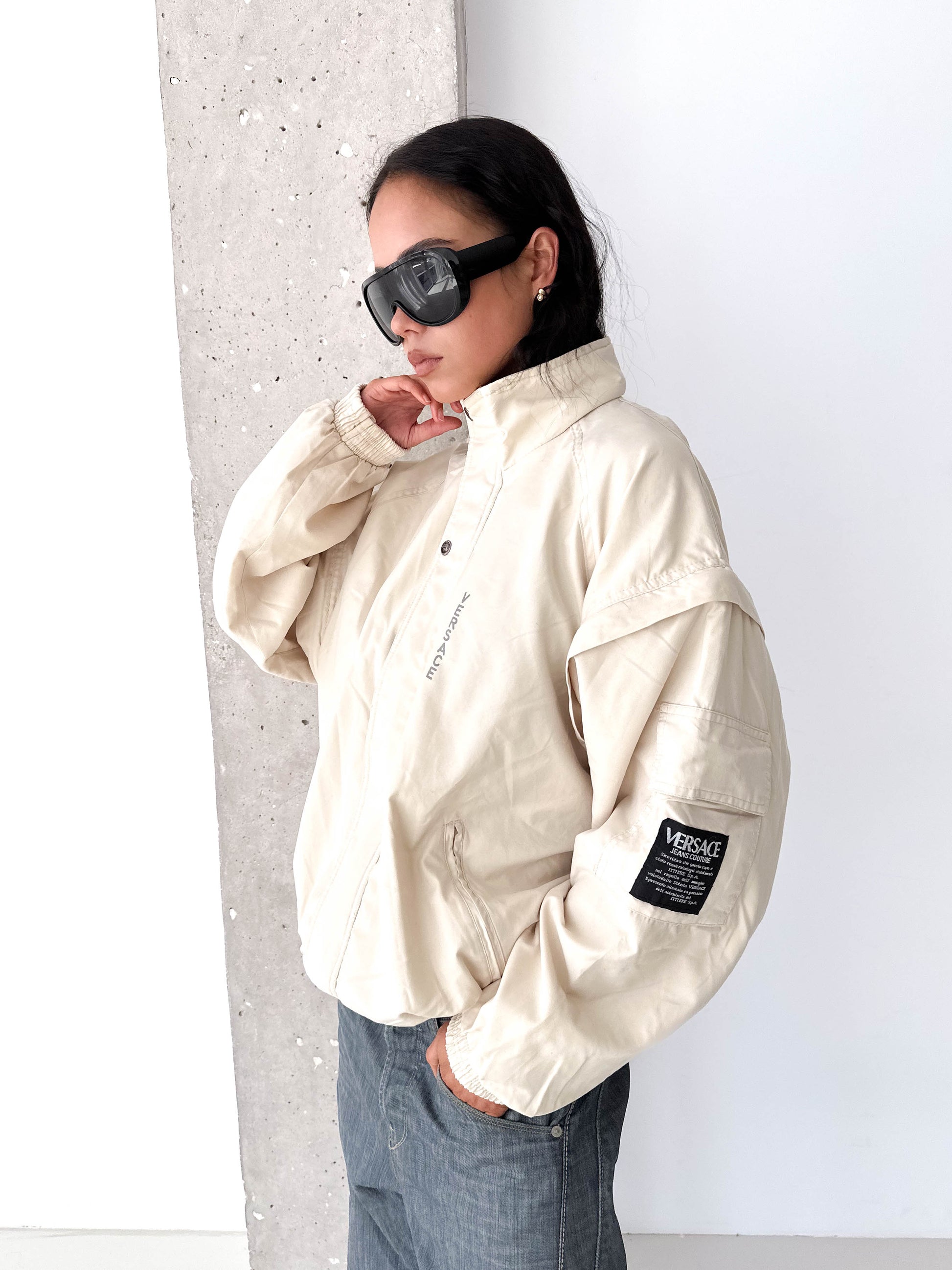 Versace Jeans Couture Cream Track Jacket