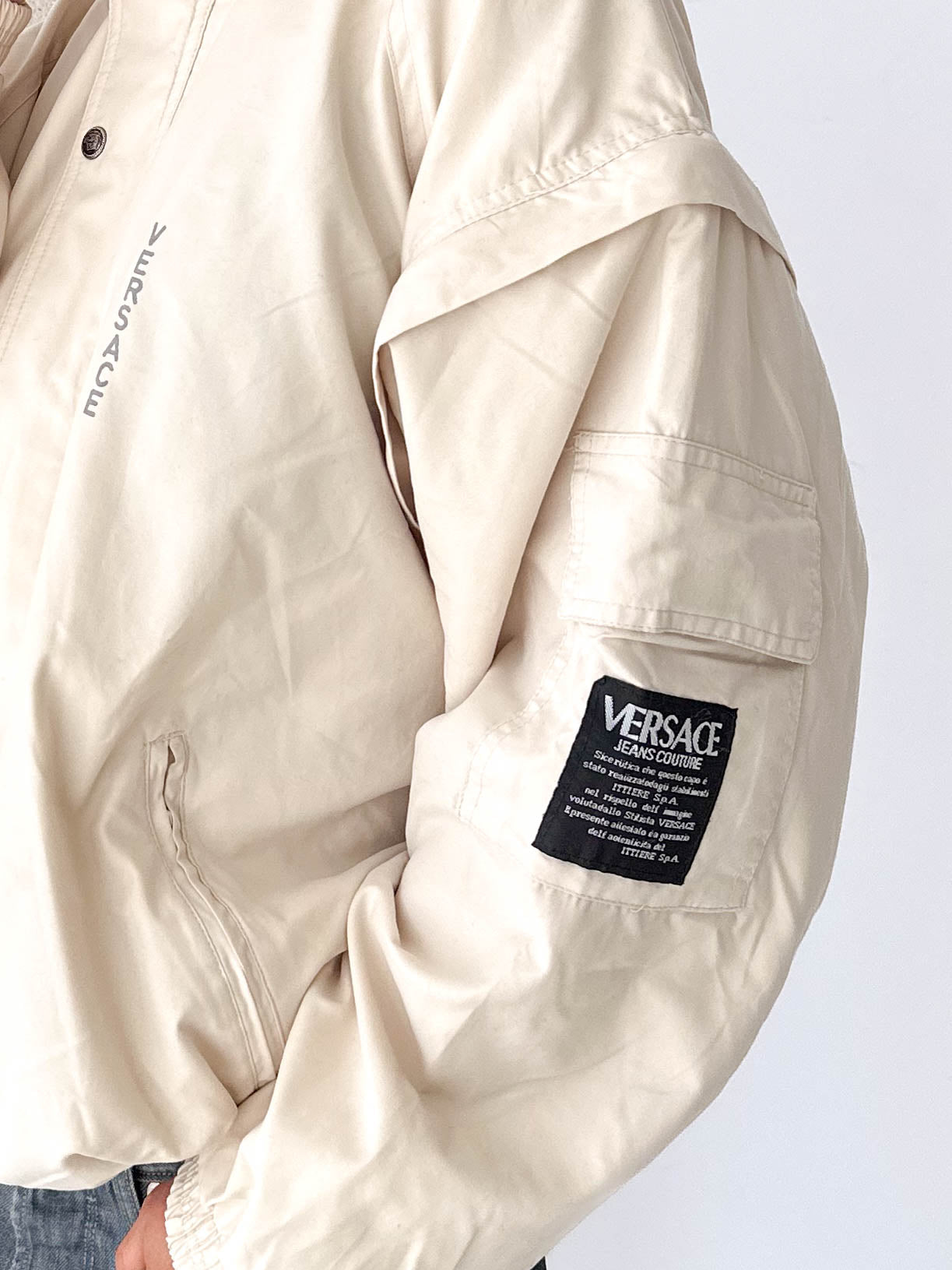 Versace Jeans Couture Cream Track Jacket