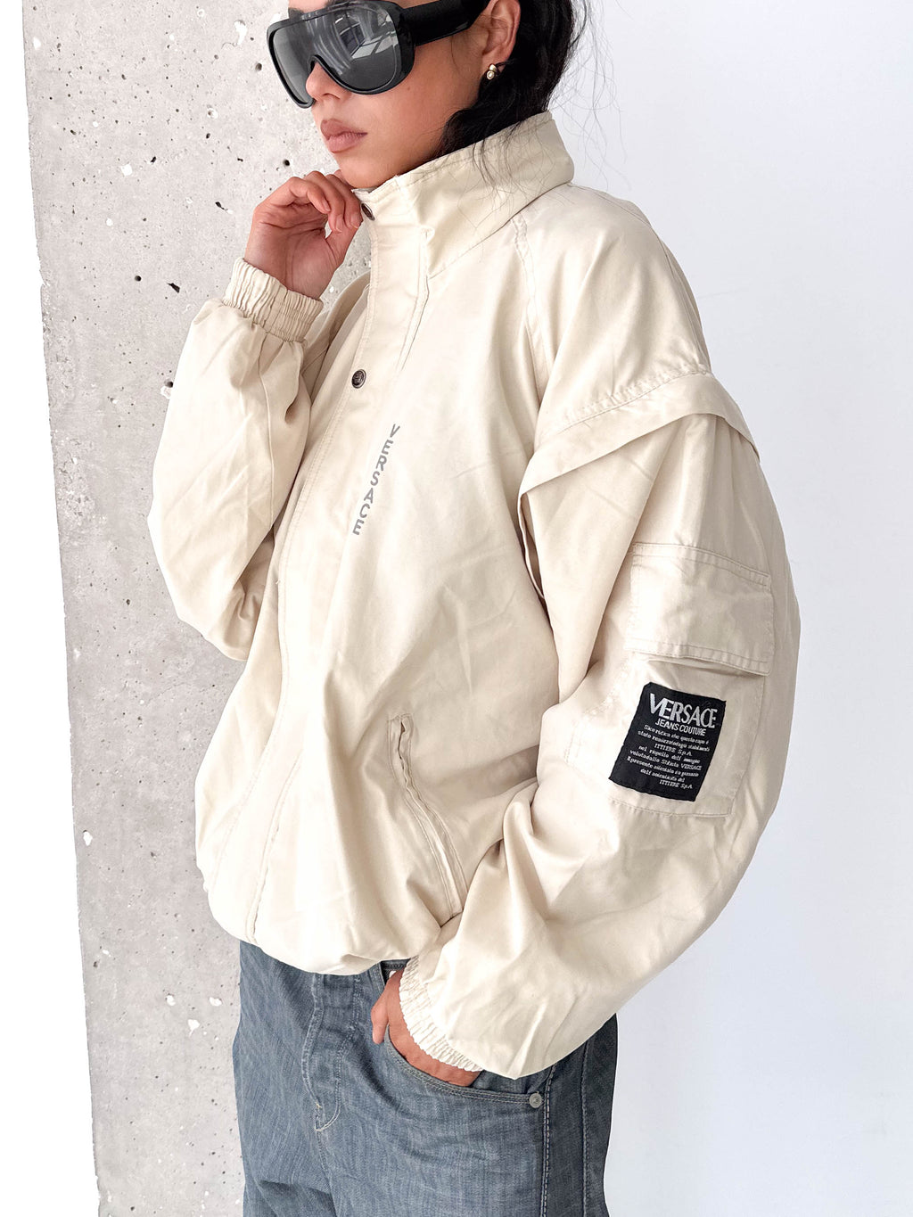 Versace Jeans Couture Cream Track Jacket