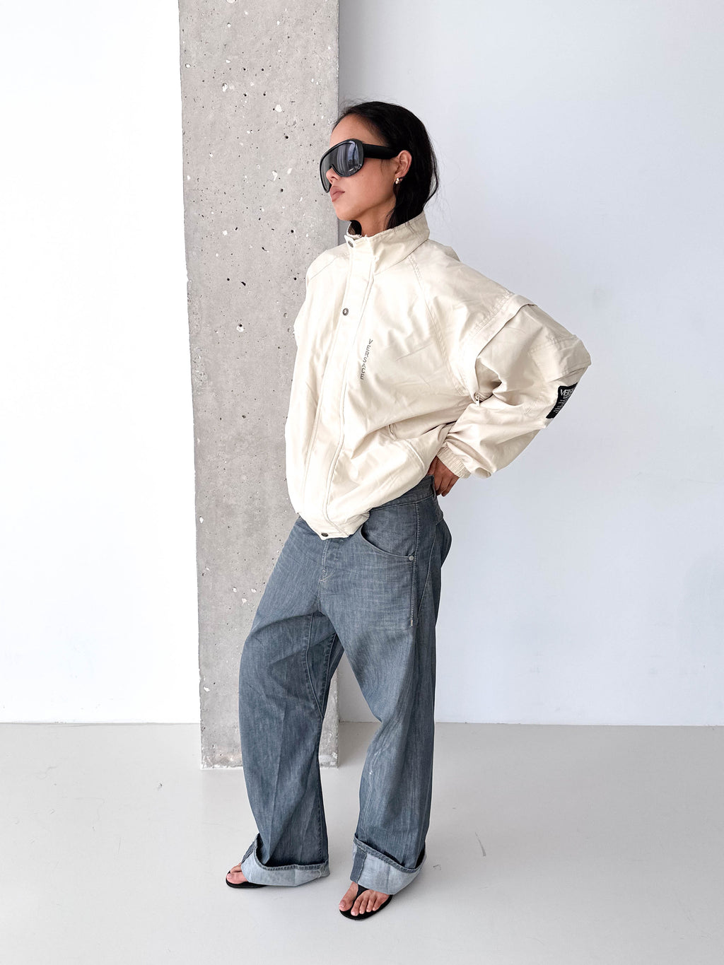 Versace Jeans Couture Cream Track Jacket