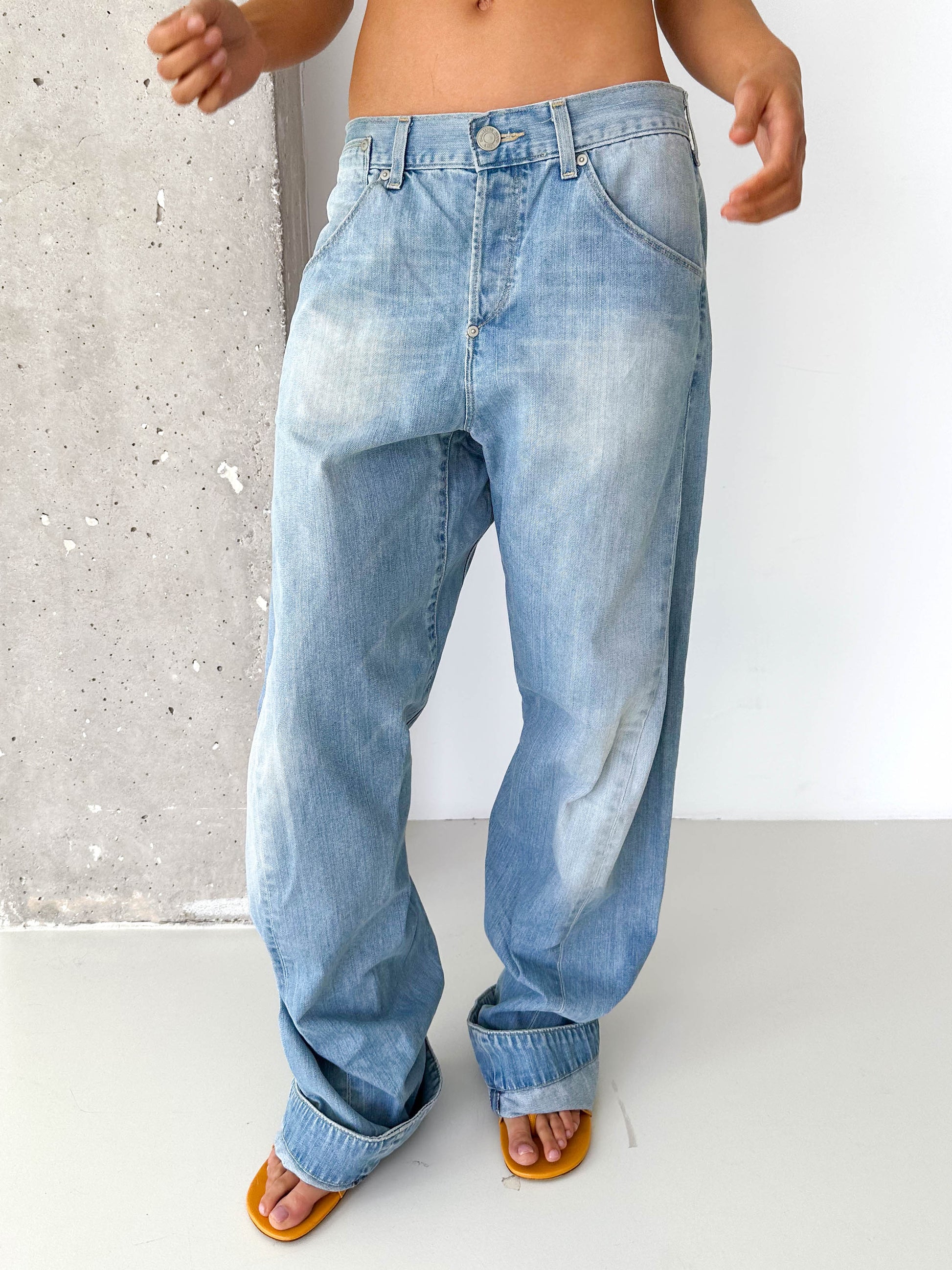 Levi's Engineered Back Fastener Light Wash Jeans