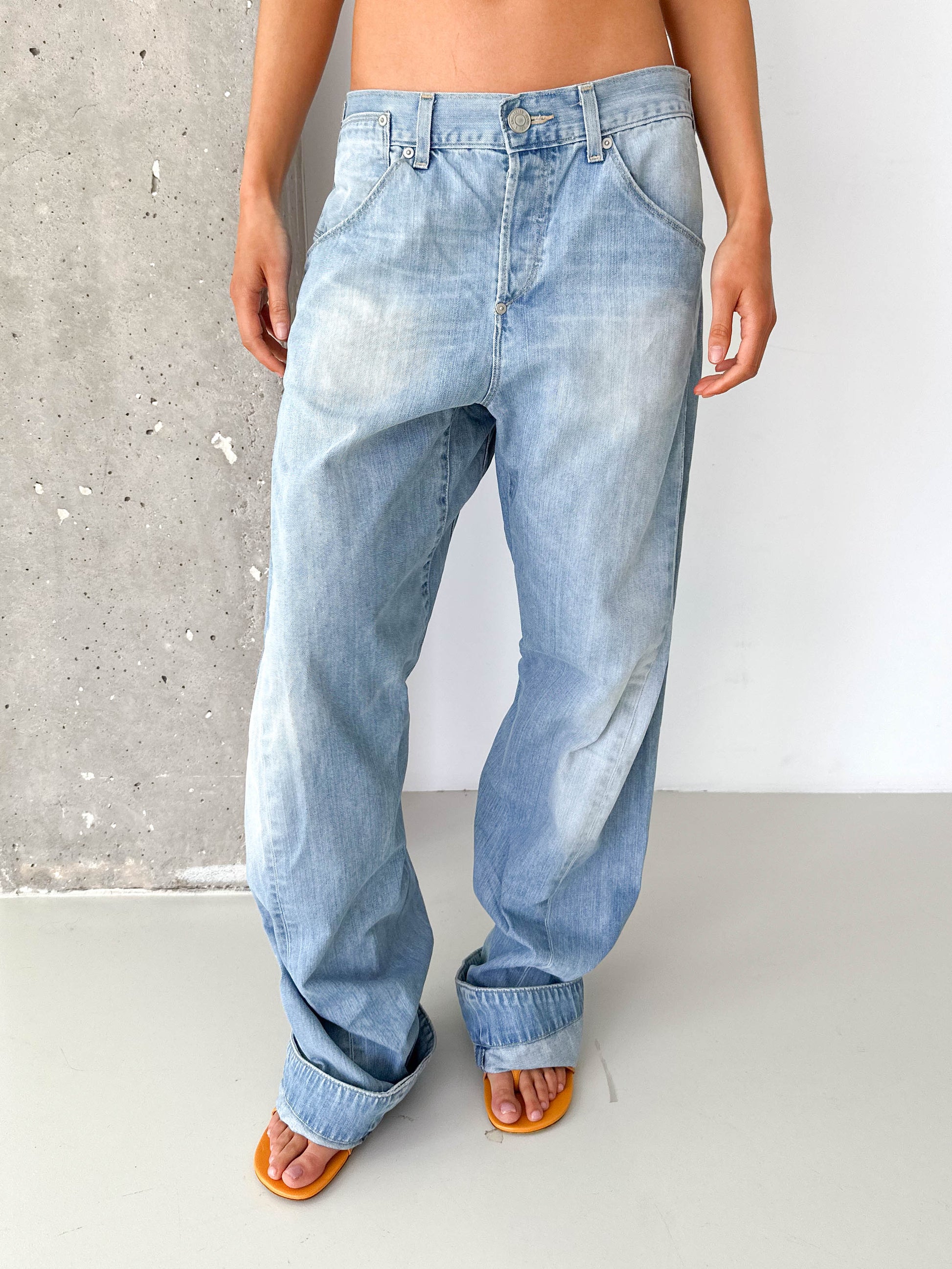 Levi's Engineered Back Fastener Light Wash Jeans
