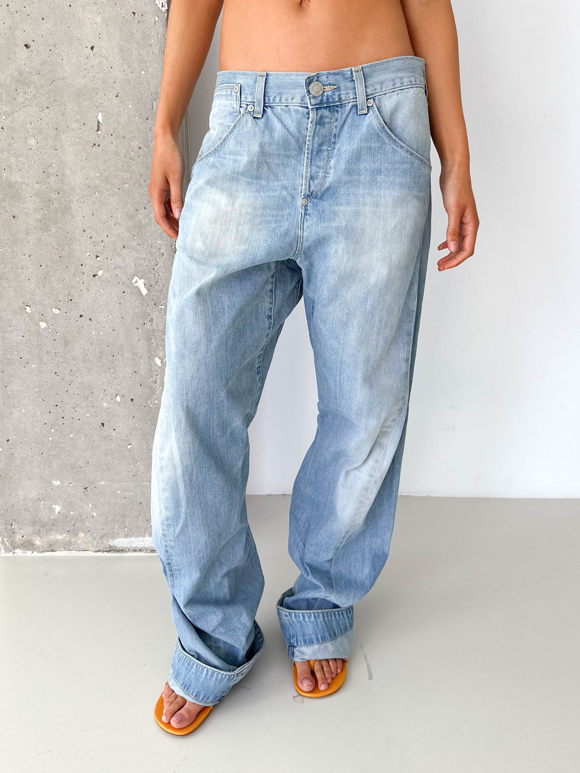 Levi's Engineered Back Fastener Light Wash Jeans
