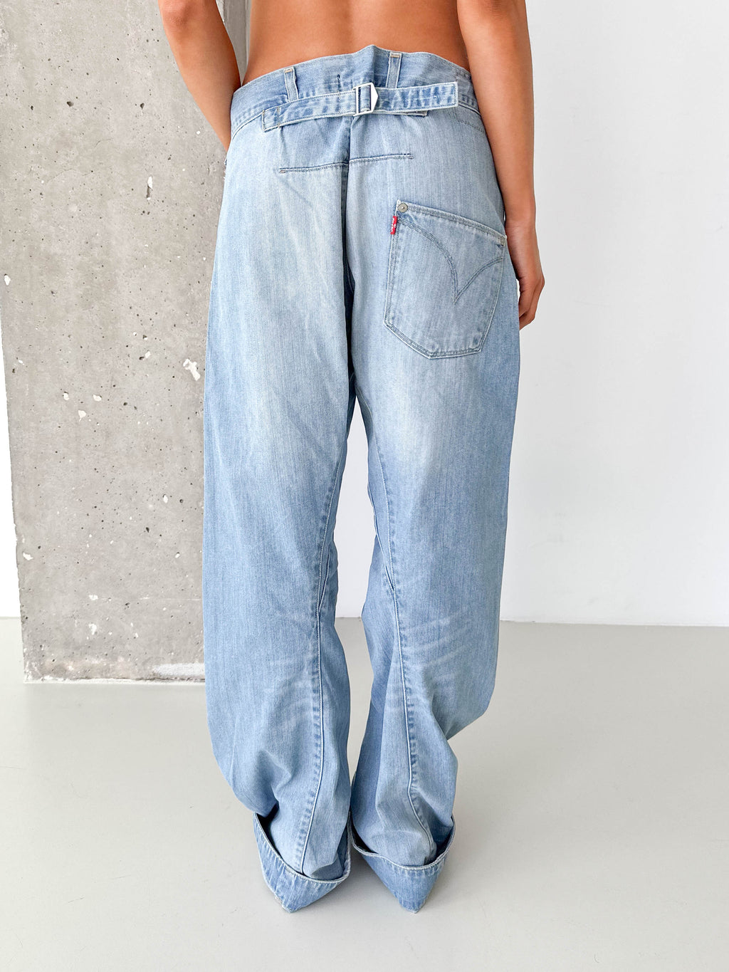 Levi's Engineered Back Fastener Light Wash Jeans