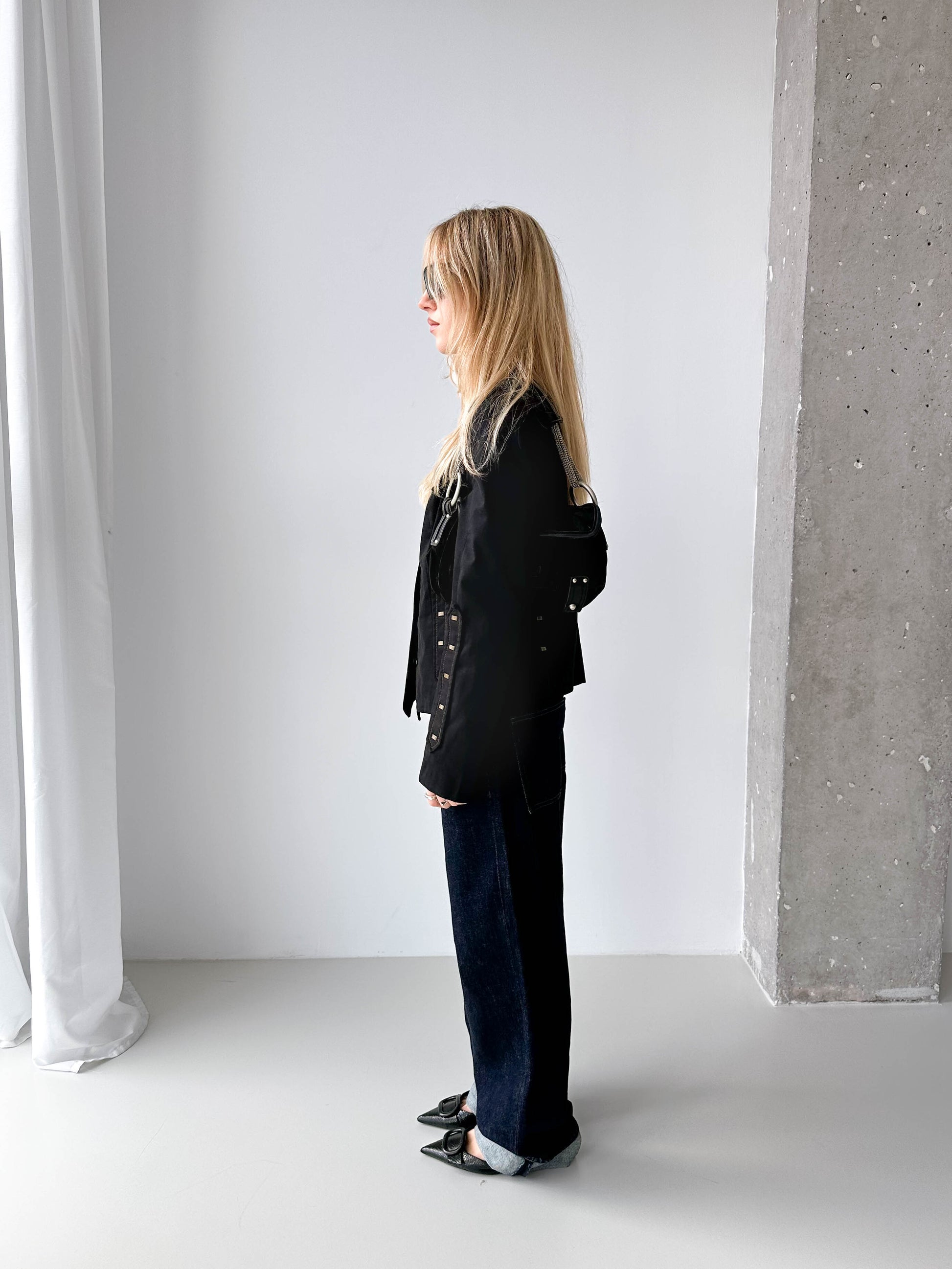 Italian Military Style Fitted Jacket