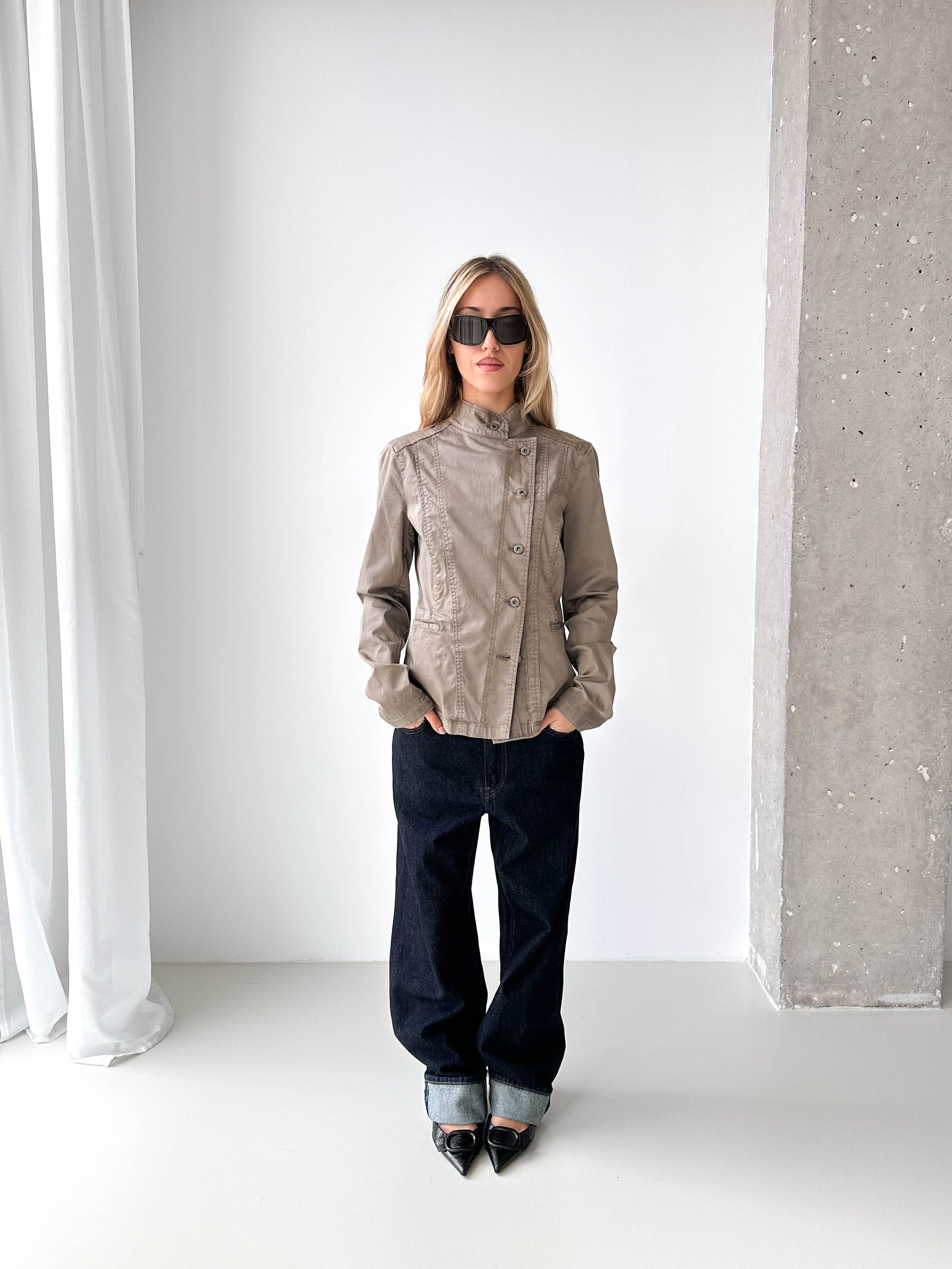 Armani Asymmetric Fitted Jacket