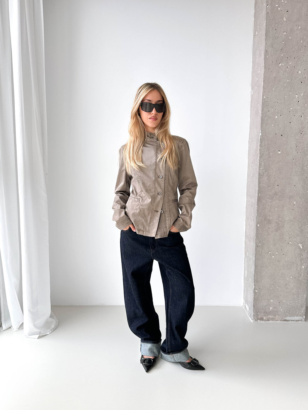 Armani Asymmetric Fitted Jacket